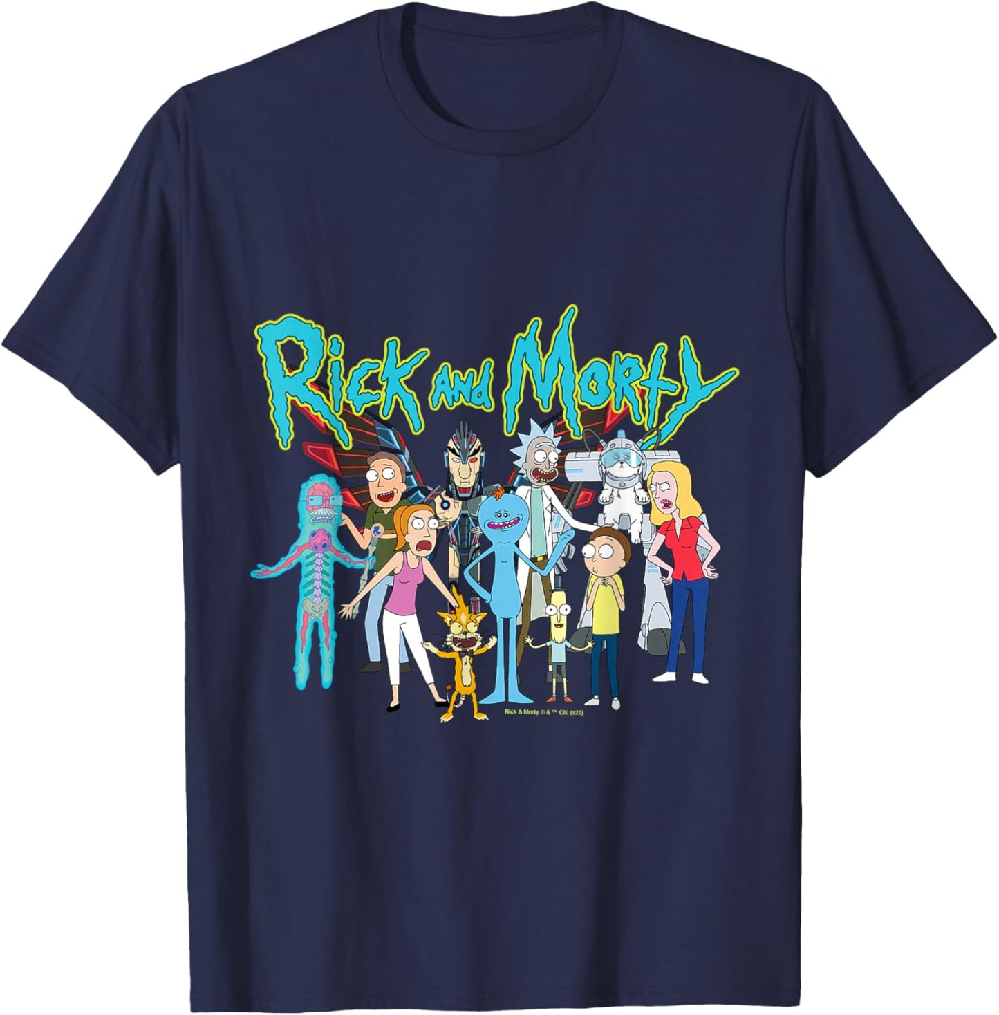 Rick & Morty Group T-Shirt - T-Shirt | Navy
