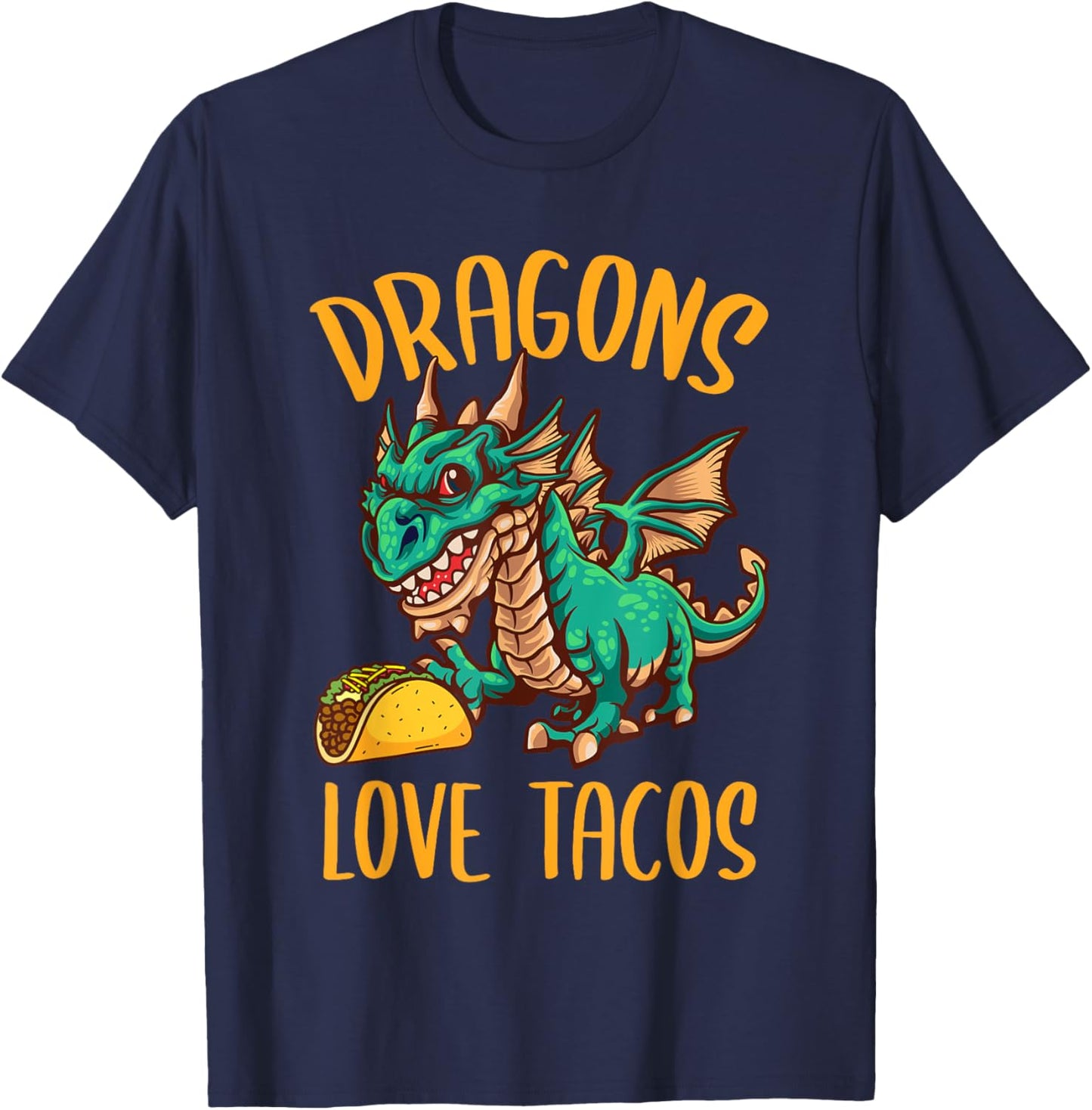 Dragons Love Tacos T-Shirt - T-Shirt | Navy
