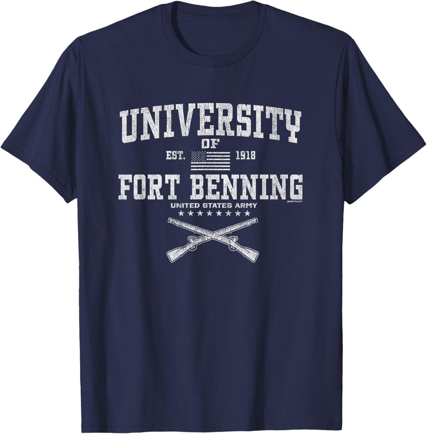 University of Fort Benning - Army Infantry Home T-Shirt - T-Shirt | Navy