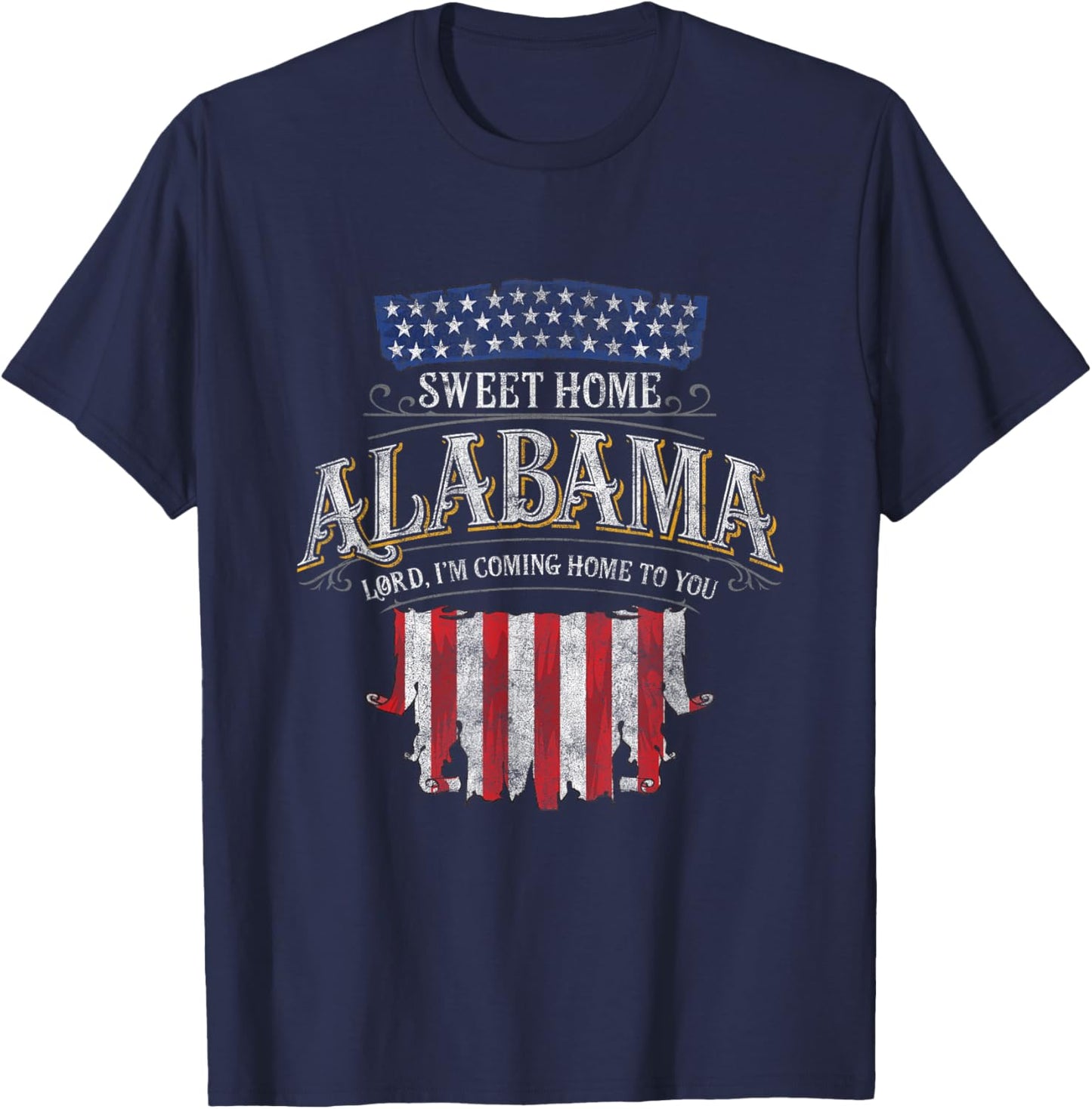 LyricVerse - Sweet Home Alabama T-Shirt - T-Shirt | Navy