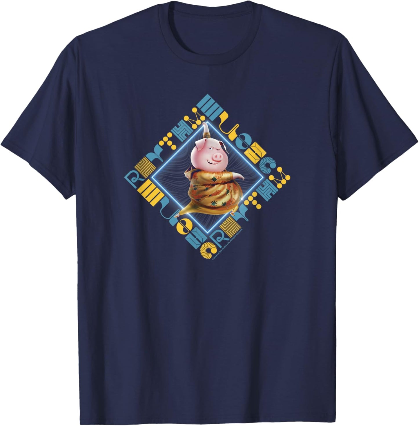 Sing 2 Gunter Dancing Box Up T-Shirt - T-Shirt | Navy