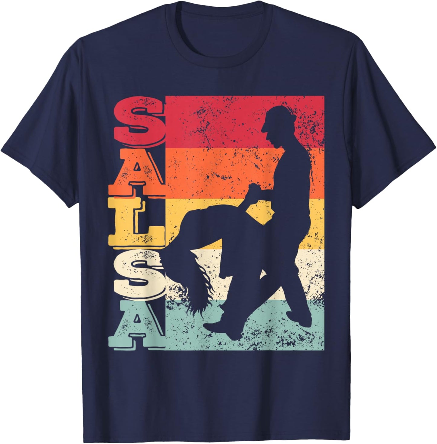 Salsa Festival Vintage Latin Dance for Salsero and Salsera T-Shirt - T-Shirt | Navy