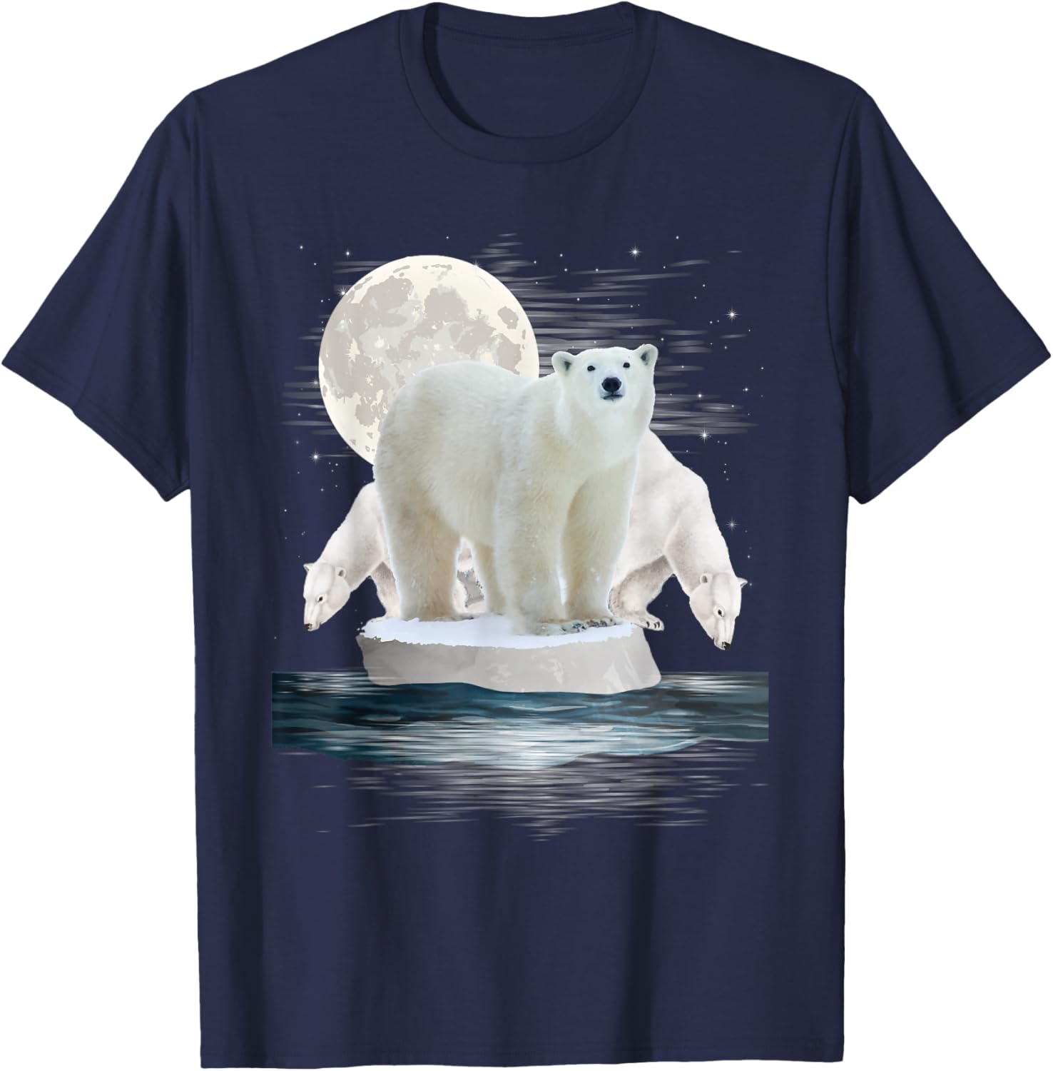 Polar Bears - Wildlife Zoo Animal Lover Zookeeper Nature T-Shirt - T-Shirt | Navy