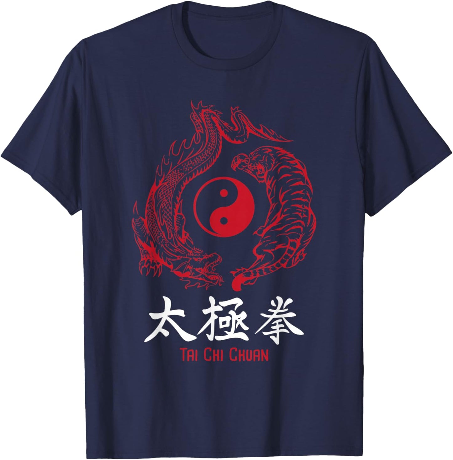 Tai Chi Chuan - Spiritual Meditation Mind Body Wellness T-Shirt - T-Shirt | Navy