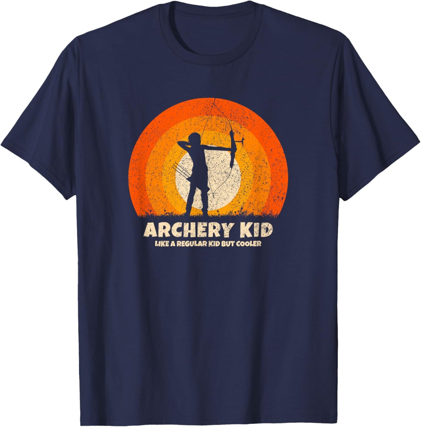 Archery Kid for Bow Hunting Kid Archer Youth Archery T-Shirt - T-Shirt | Navy