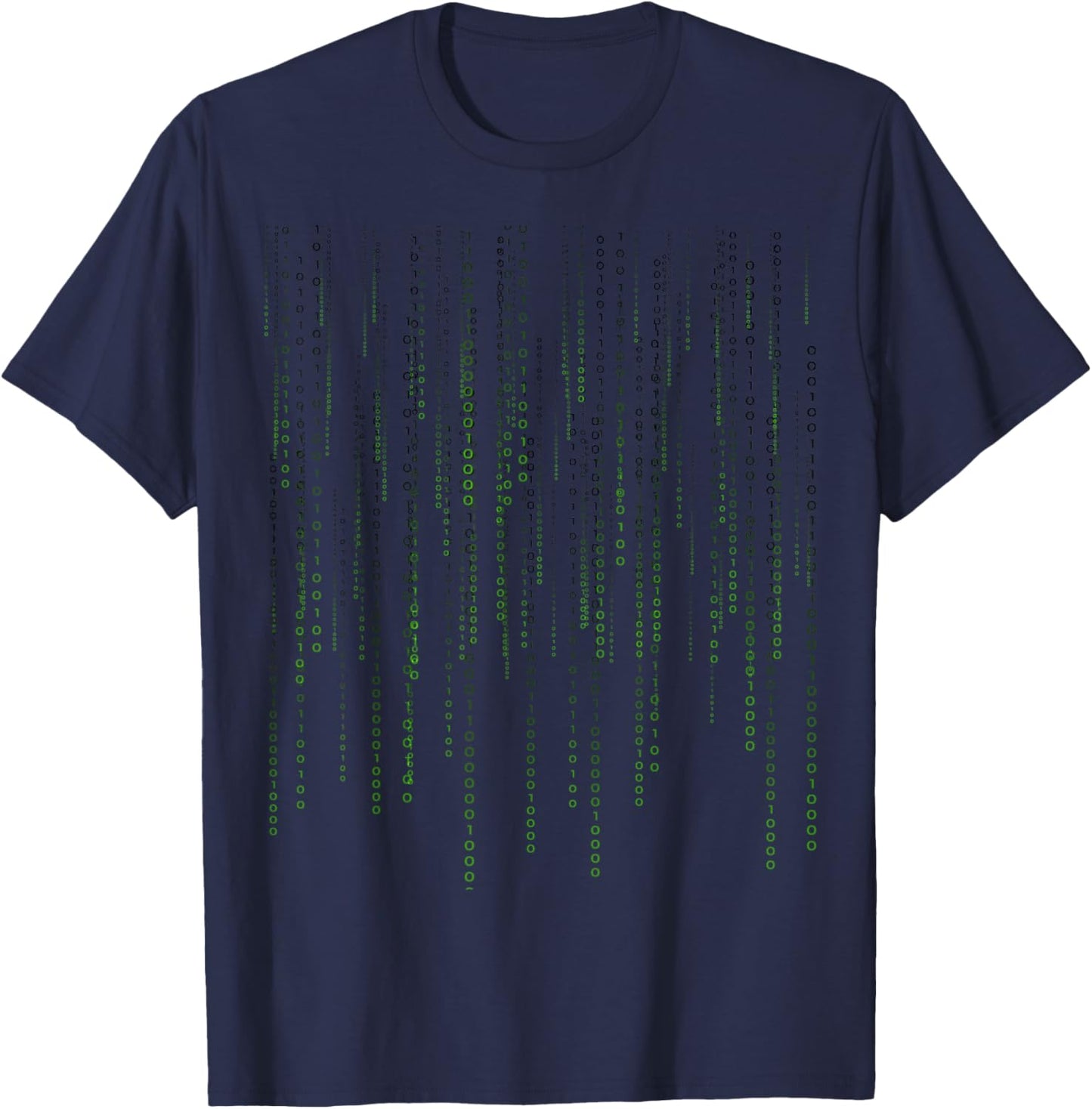 Binary code 0 1 T-Shirt - T-Shirt | Navy