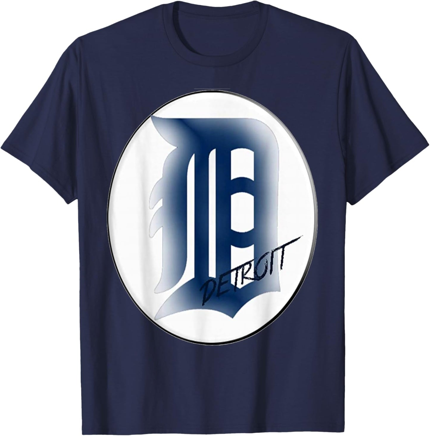 Old English D/Detroit T-Shirt - T-Shirt | Navy
