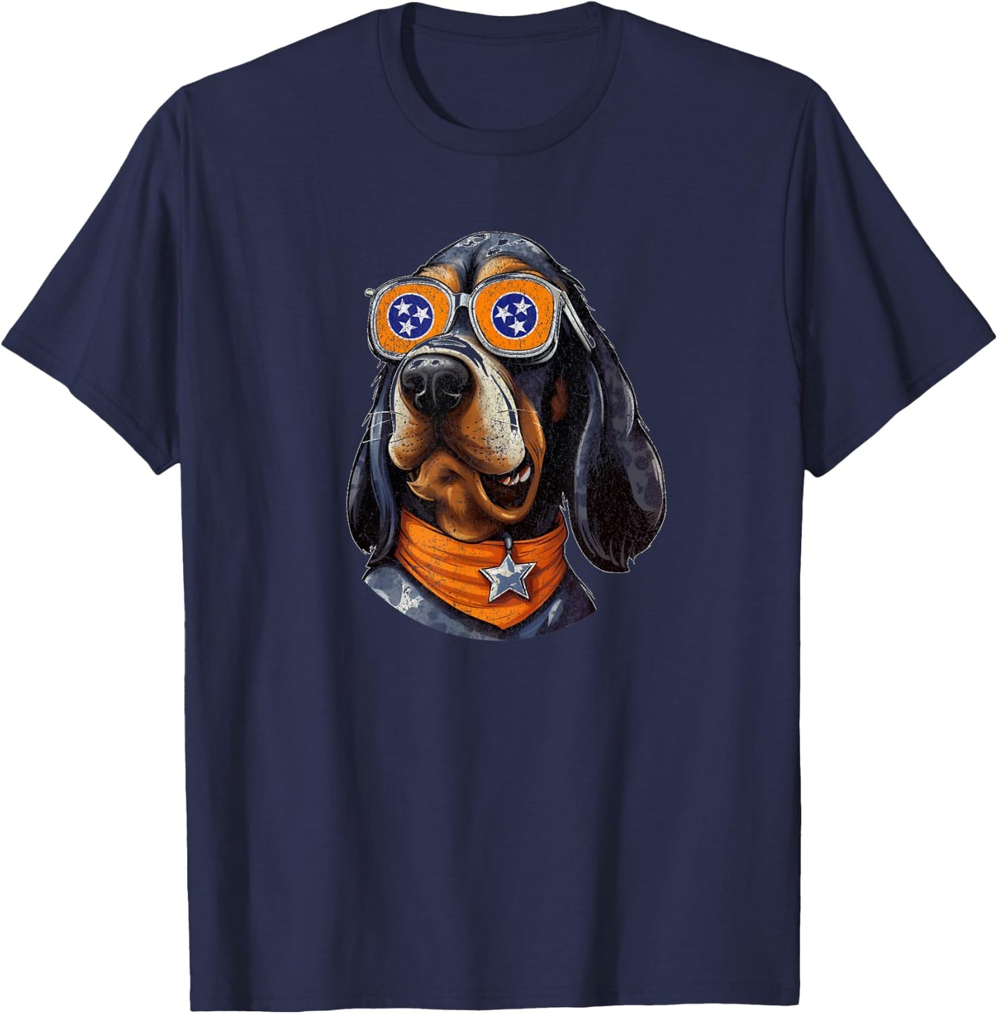Tennessee Dog Sport Lovers | Tennessee Coonhound Fan T-Shirt - T-Shirt | Navy