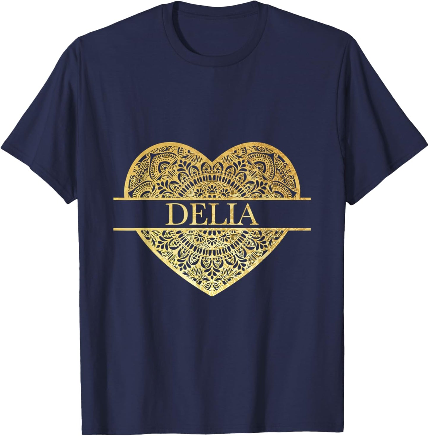 Delia Name T-Shirt - T-Shirt | Navy