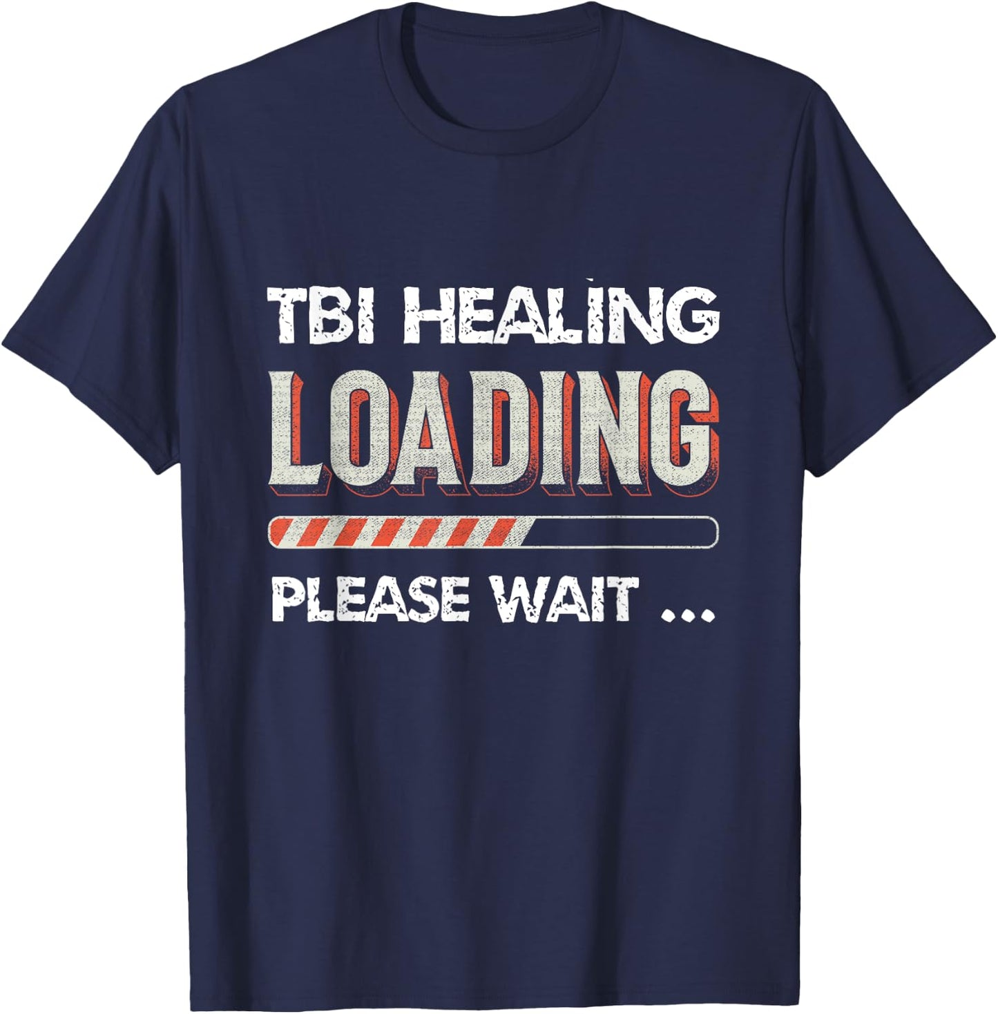 TBI Traumatic brain injury support T-Shirt - T-Shirt | Navy
