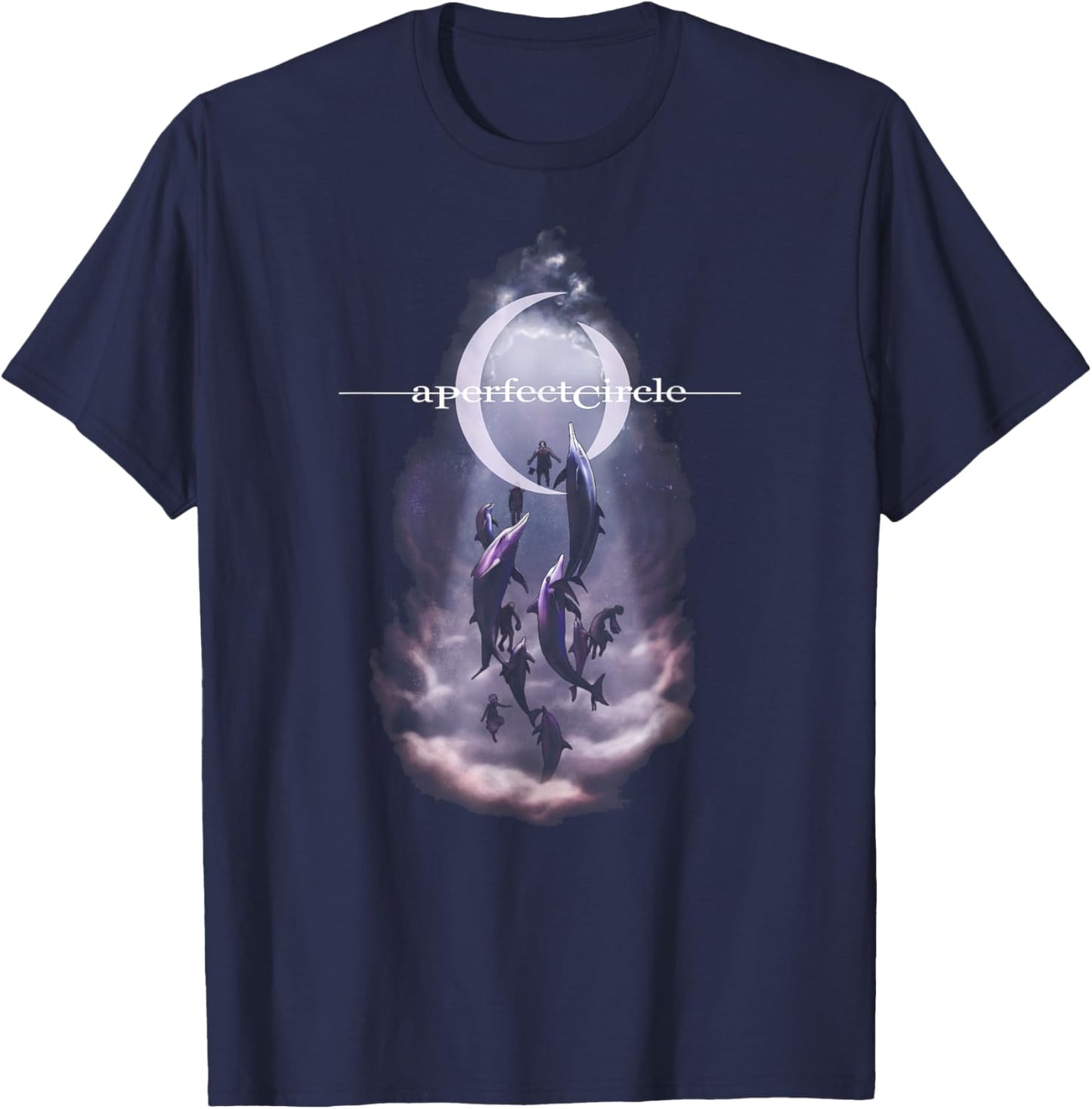 A Perfect Circle – Thanks For All The Fish T-Shirt - T-Shirt | Navy