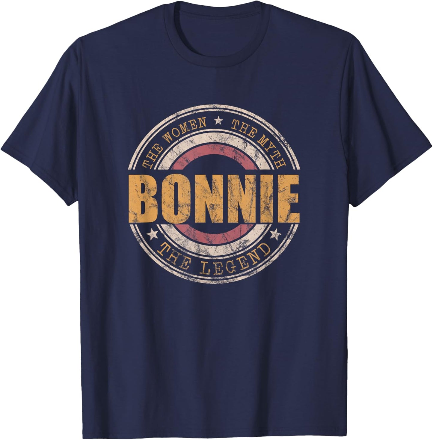 Bonnie The Women The Myth The Legend First Name Bonnie T-Shirt - T-Shirt | Navy