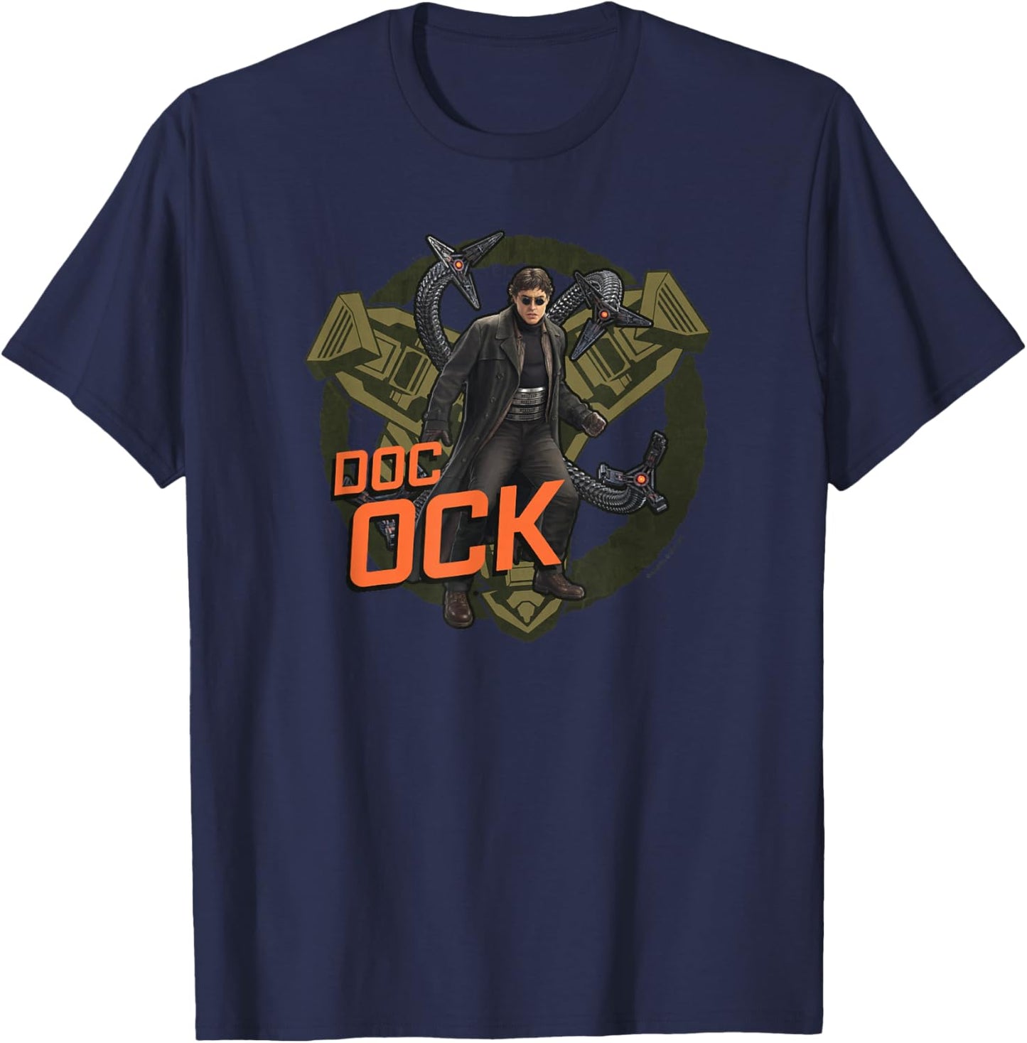 Marvel Spider-Man No Way Home Doc Ock Tentacles Poster T-Shirt - T-Shirt | Navy