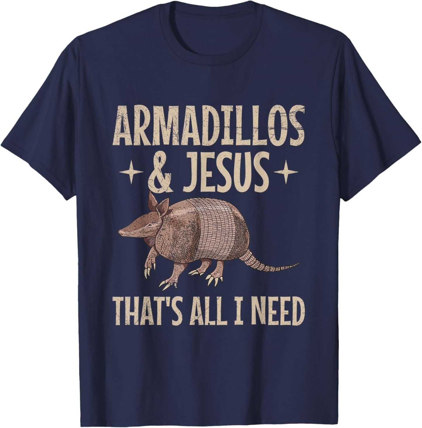 Armadillo Design for an Armadillo Lover T-Shirt - T-Shirt | Navy