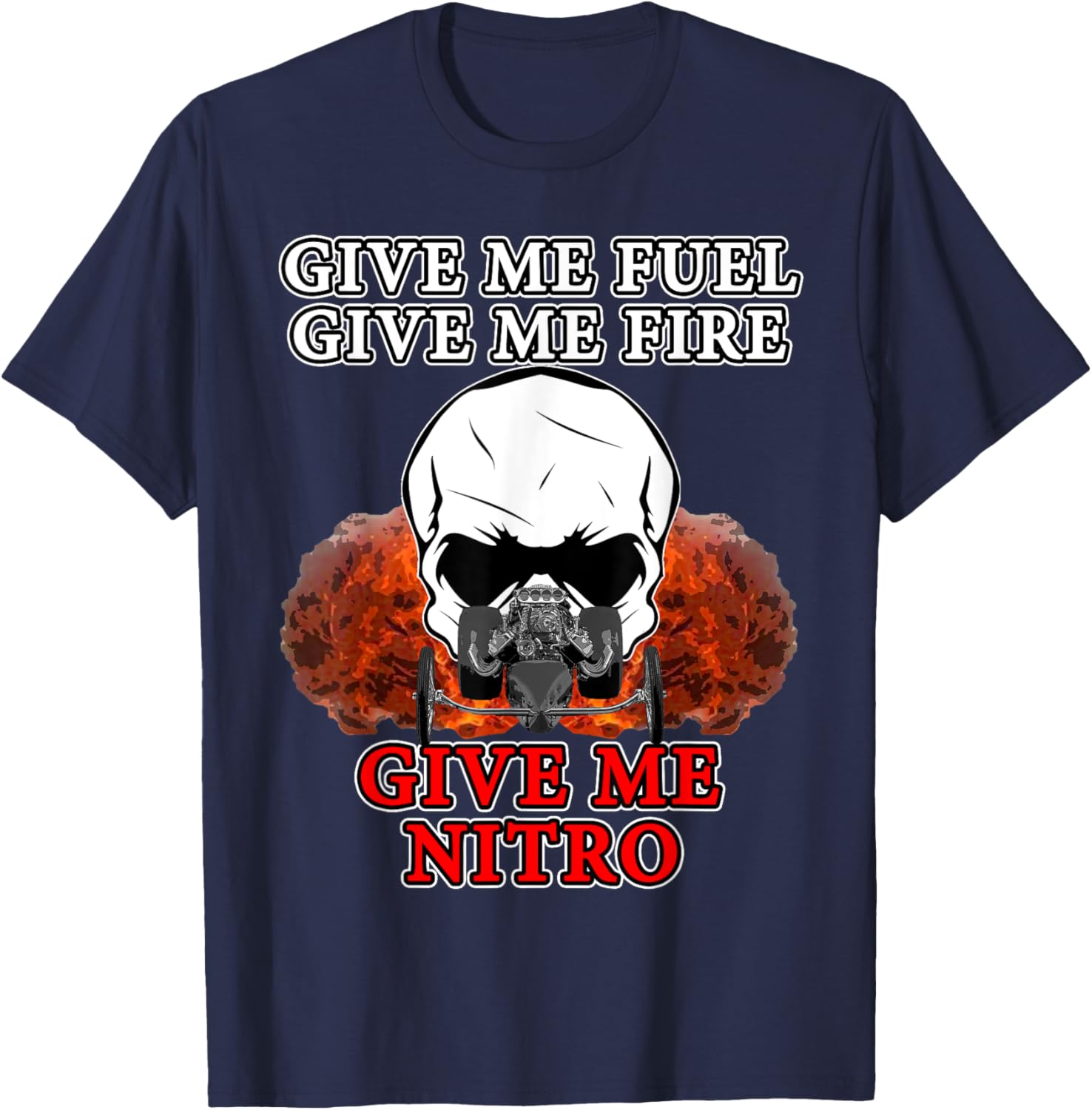Nitro Drag Racing Top Fuel Dragsters T-Shirt - T-Shirt | Navy