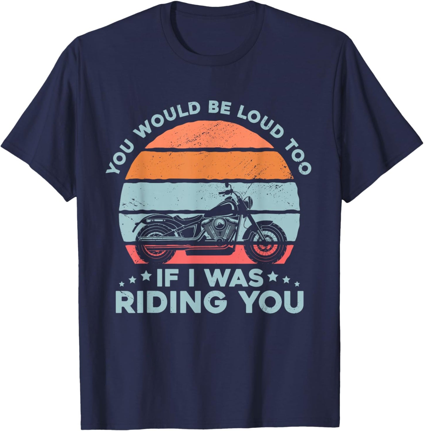 Motorcyclist Biker Motorcycle T-Shirt - T-Shirt | Navy