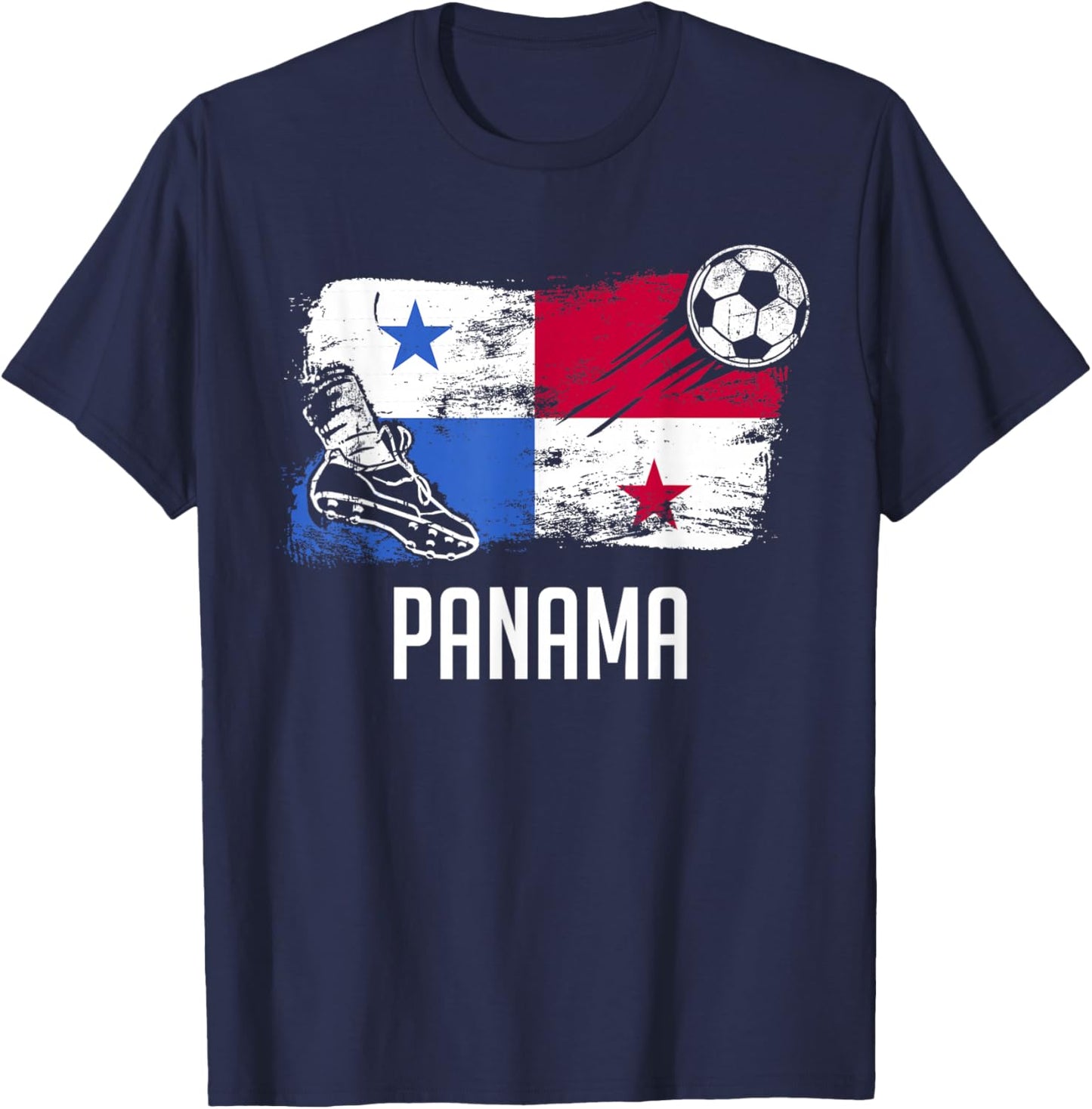 Panama Flag Jersey Panamanian Soccer Team Panamanian T-Shirt - T-Shirt | Navy