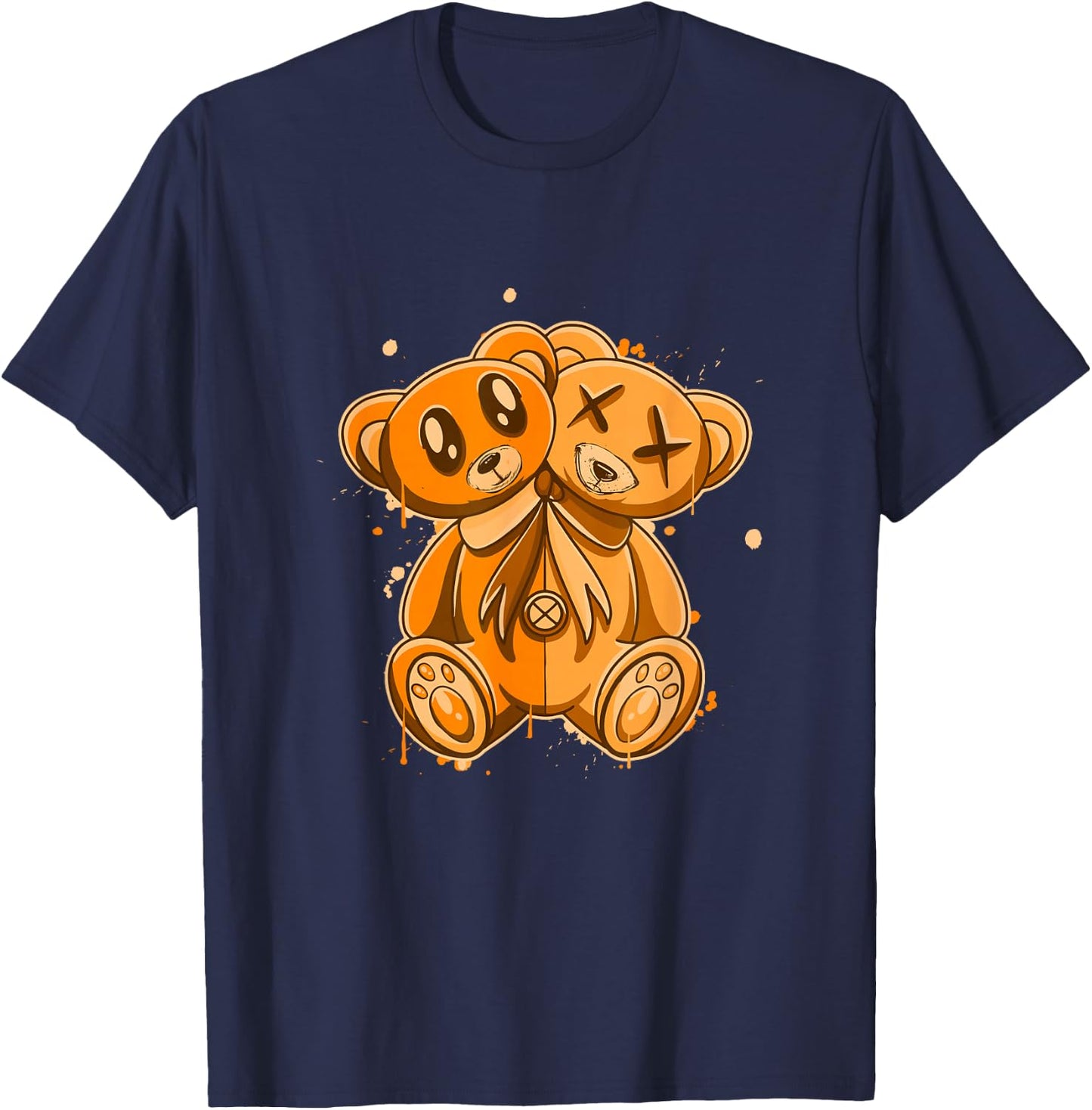 Orange I'm My own Evil Twin Orange Color Graphic T-Shirt - T-Shirt | Navy