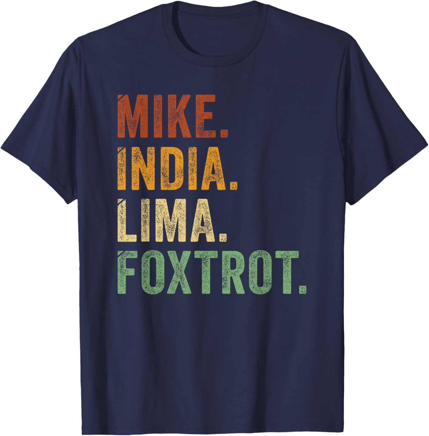 Mike India Lima Foxtrot Milf Mother Girls Women Humour T-Shirt - T-Shirt | Navy