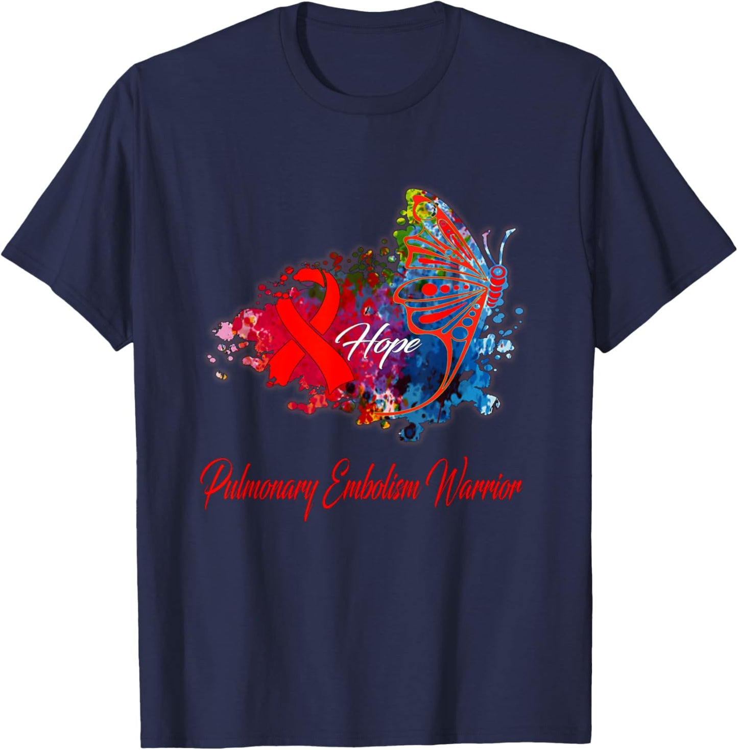 Pulmonary Embolism Awareness T-Shirt - T-Shirt | Navy