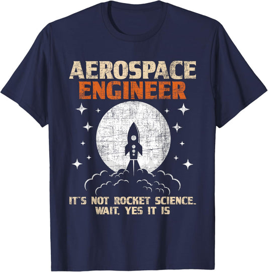 Aerospace Engineer - Aeronautical Engineering Aviation Lover Small T-Shirt - T-Shirt | Navy