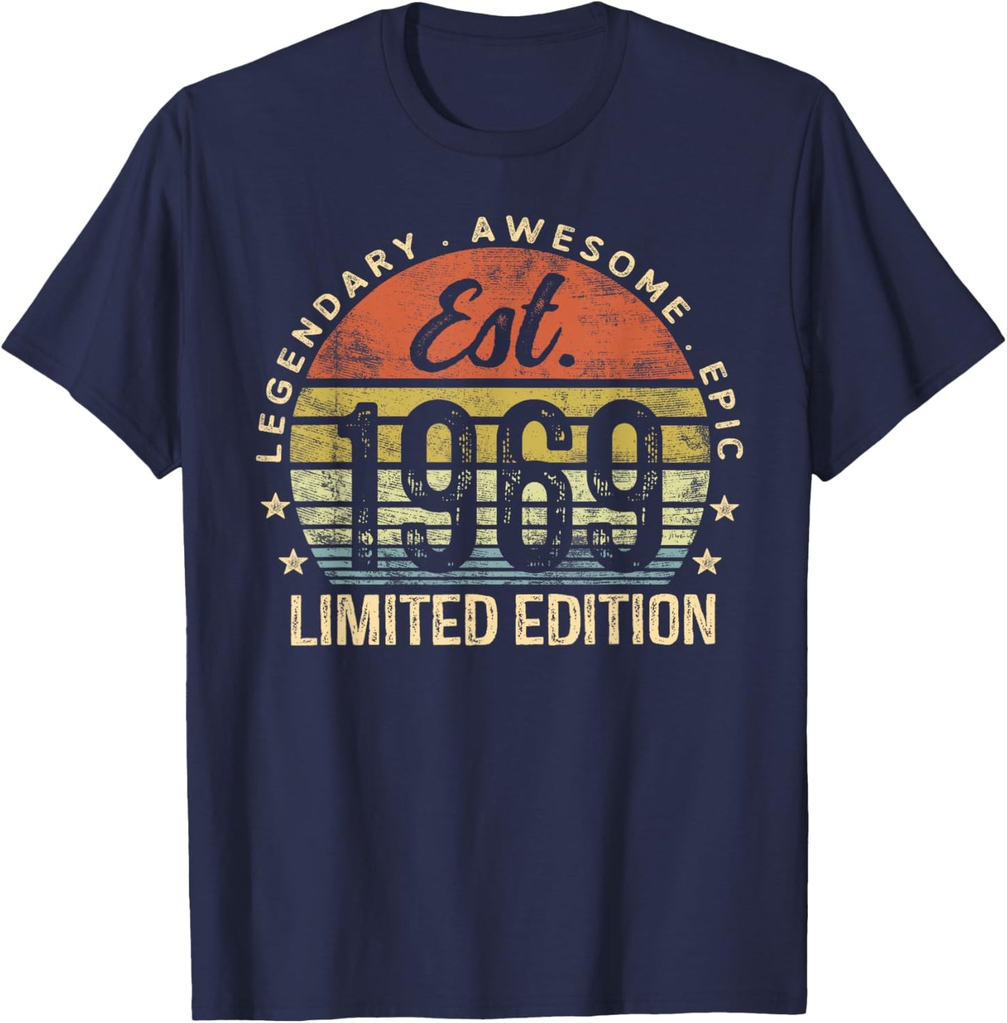 Est 1969 Limited Edition 56th Birthday Vintage 56 Year Old T-Shirt - T-Shirt | Navy