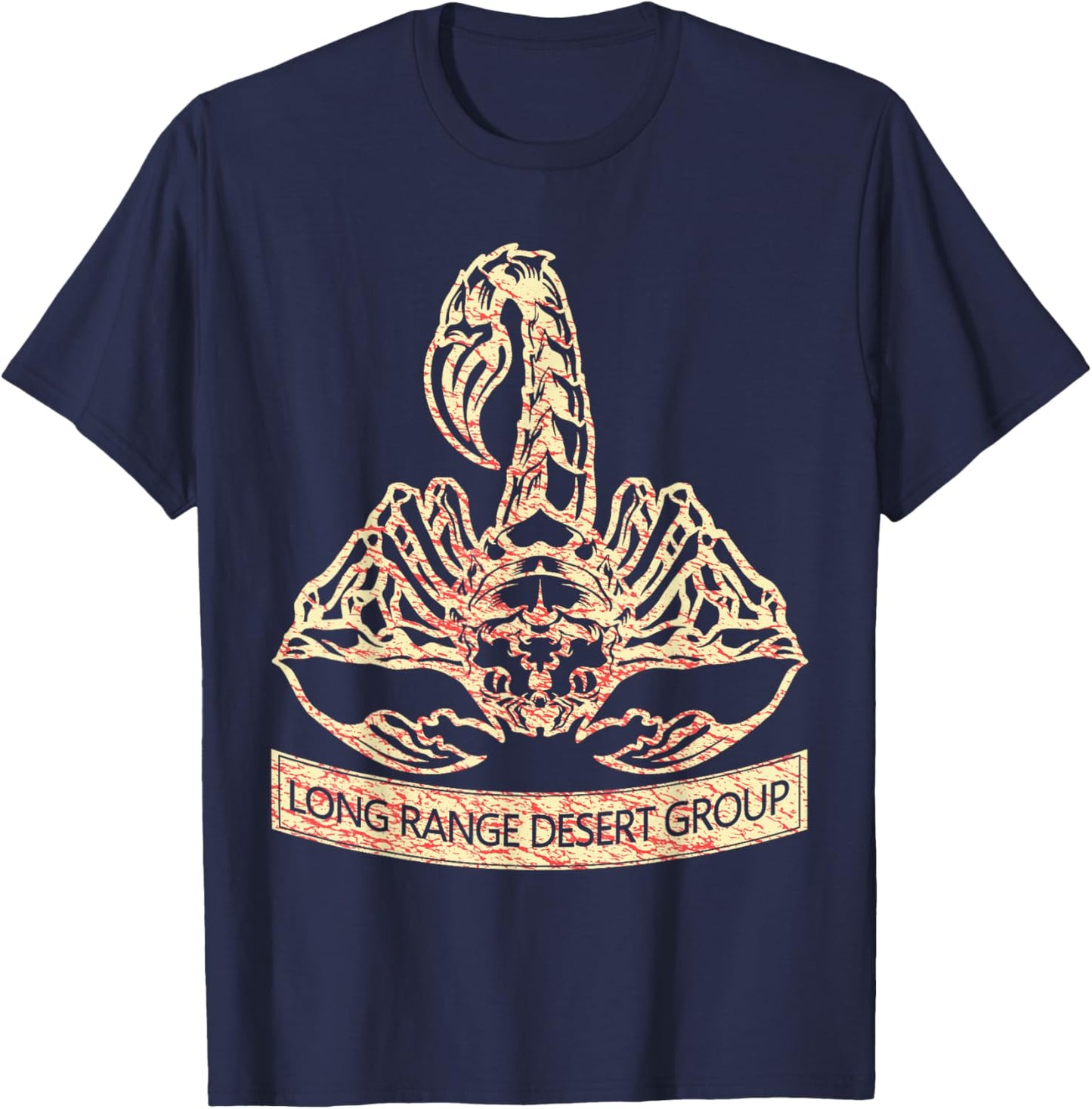 British LRDG Special Force Range Desert Group WW2 T-Shirt - T-Shirt | Navy