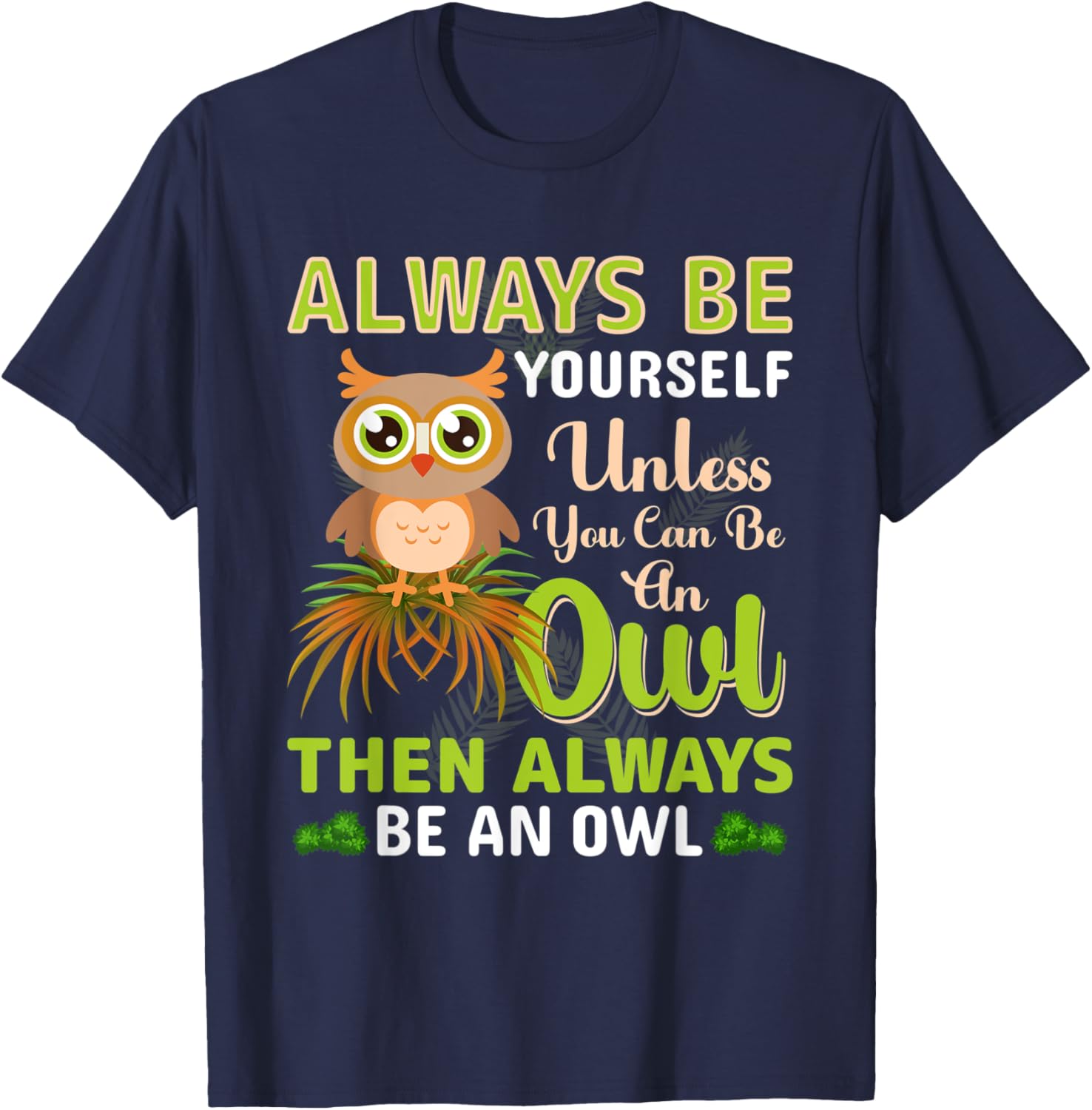 Retro Owl Matching Family Clothing T-Shirt - T-Shirt | Navy