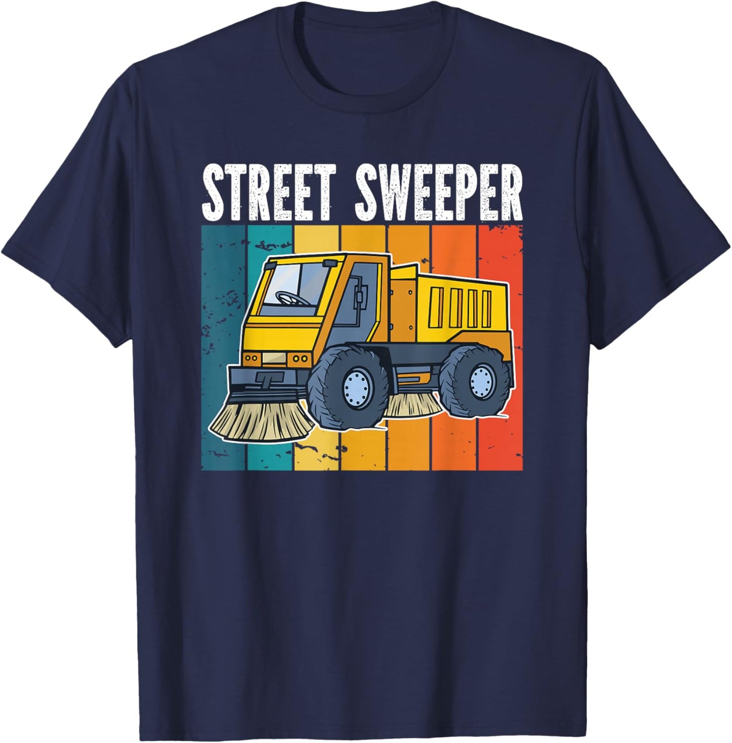 Street Cleaner and Street Sweeper T-Shirt - T-Shirt | Navy