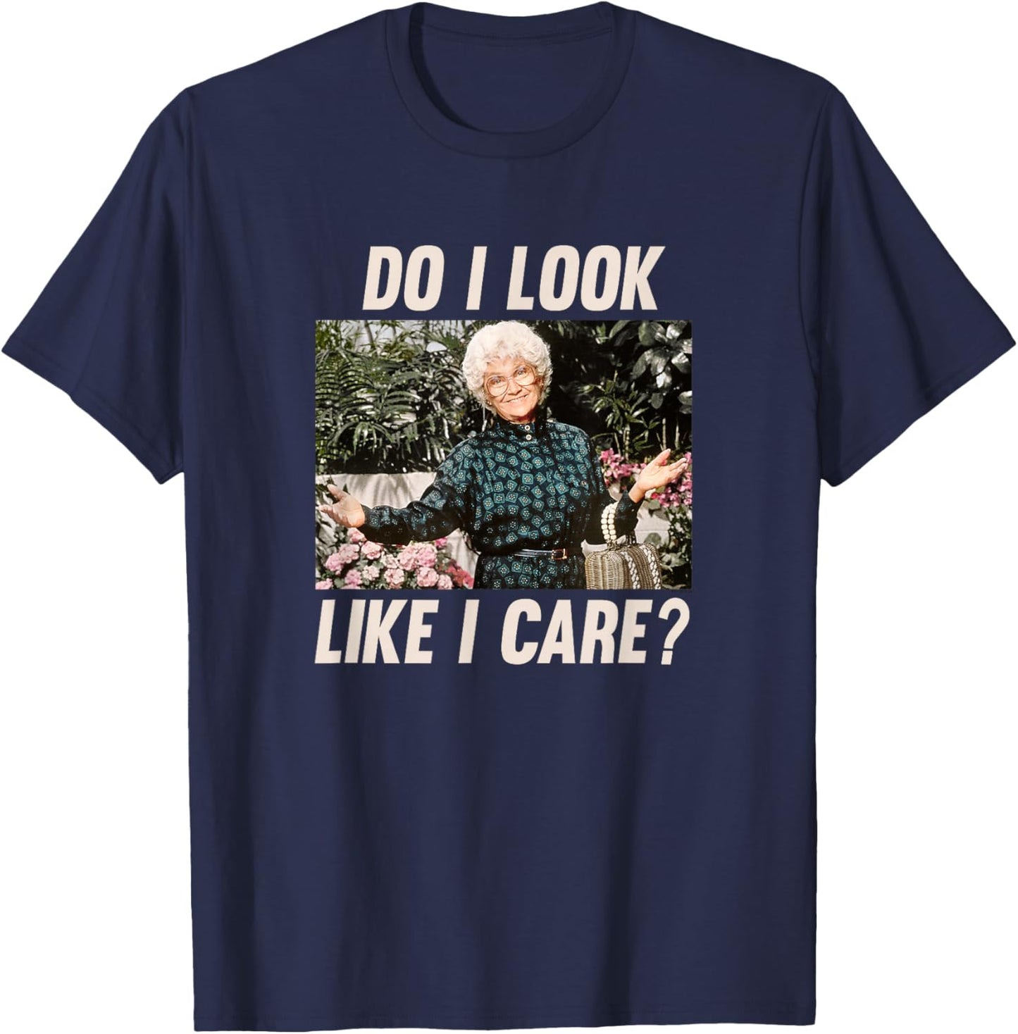 The Golden Girls - Sophia Do I Look Like I Care? T-Shirt - T-Shirt | Navy