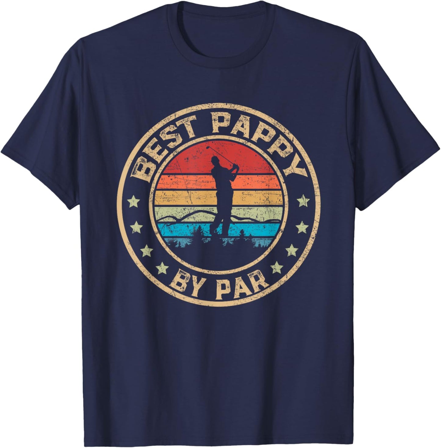 Best Pappy by Par Daddy Golf Lover Golfer T-Shirt - T-Shirt | Navy