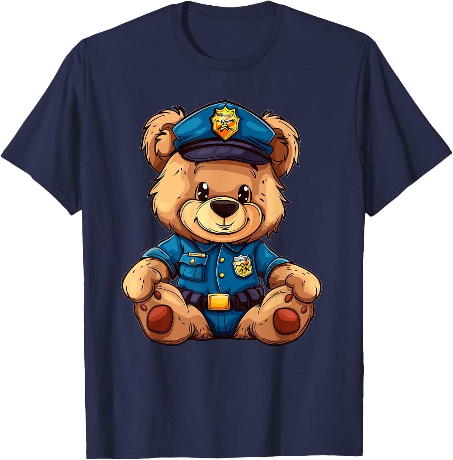 Kids Police Teddy T-Shirt - T-Shirt | Navy