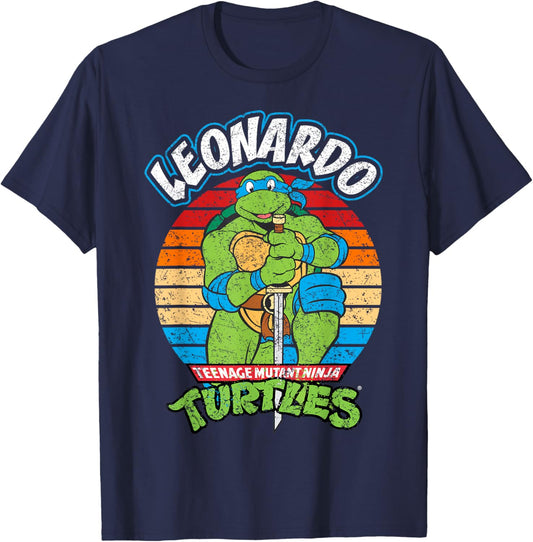 Mademark x Teenage Mutant Ninja Turtles - Teenage Mutant Ninja Turtles Leonardo Ready For Action T-Shirt - T-Shirt | Navy