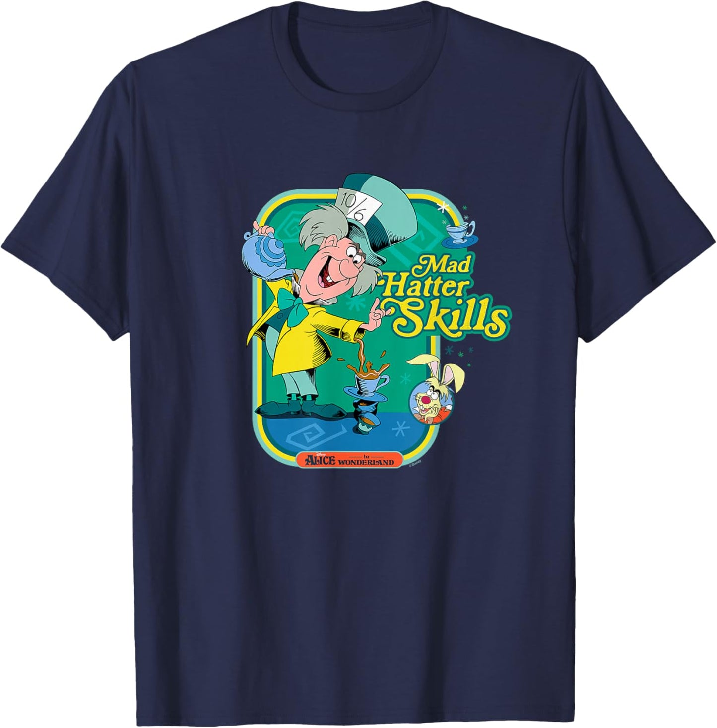Alice in Wonderland - Mad Hatter Skills T-Shirt - T-Shirt | Navy