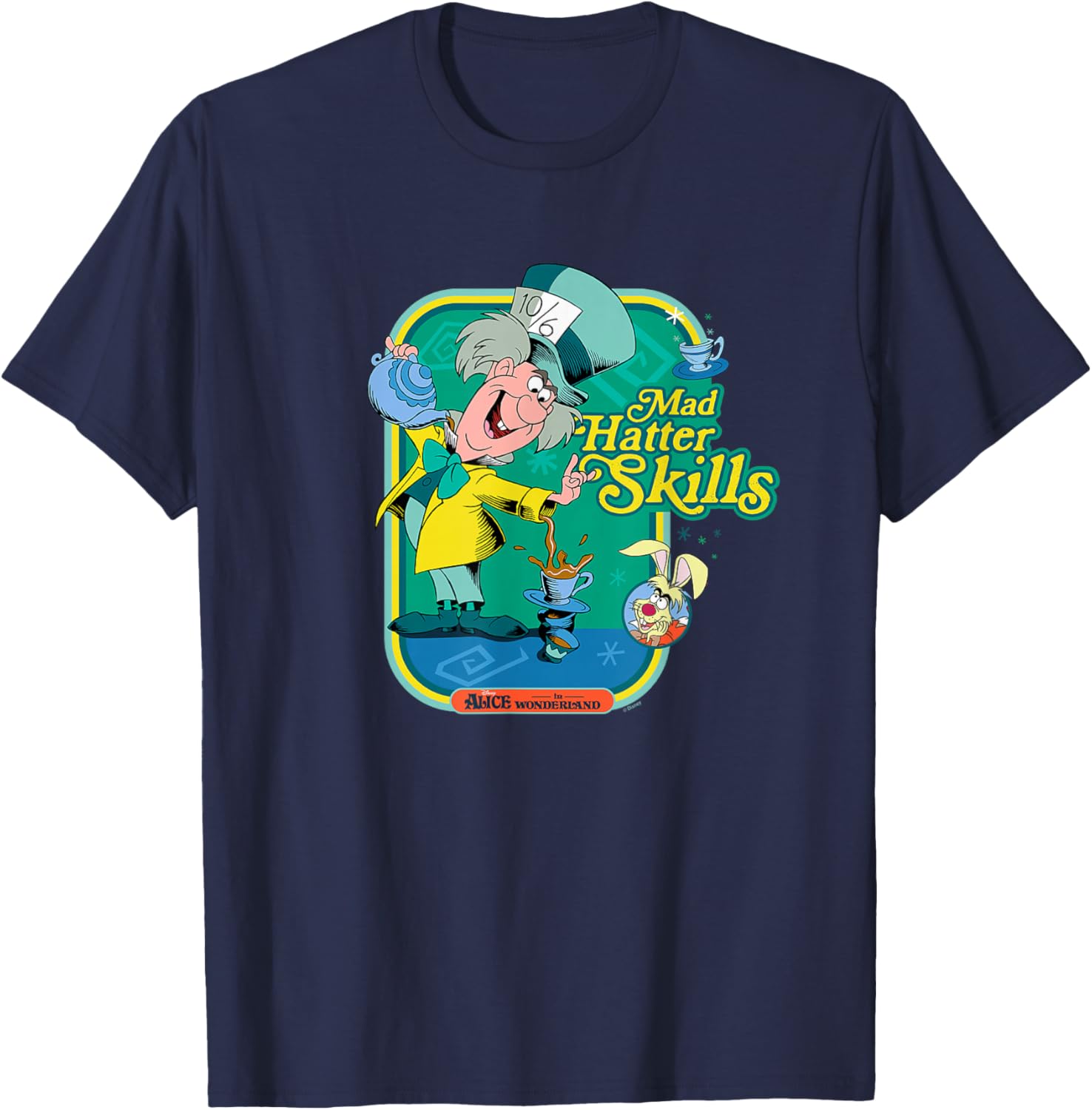 Alice in Wonderland - Mad Hatter Skills T-Shirt - T-Shirt | Navy