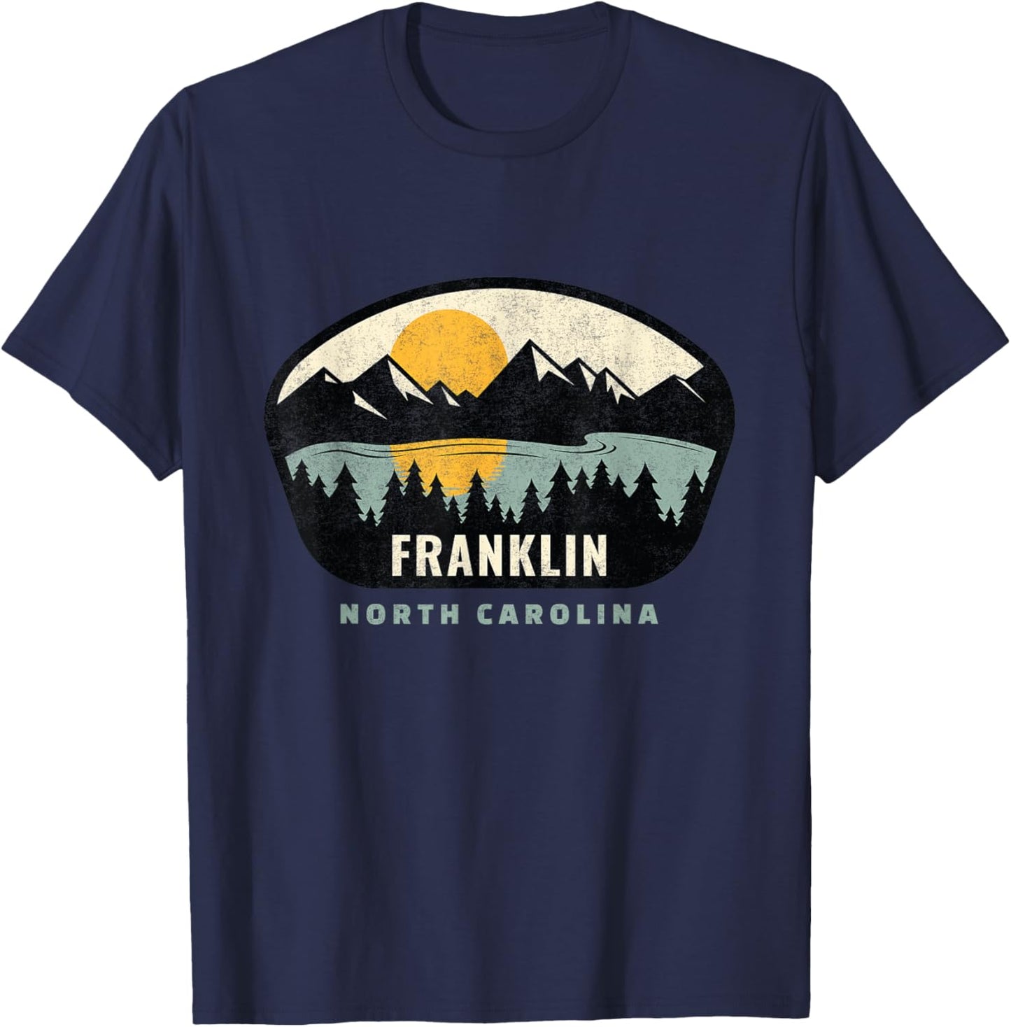 Franklin North Carolina, NC Vacation Souvenir T-Shirt - T-Shirt | Navy