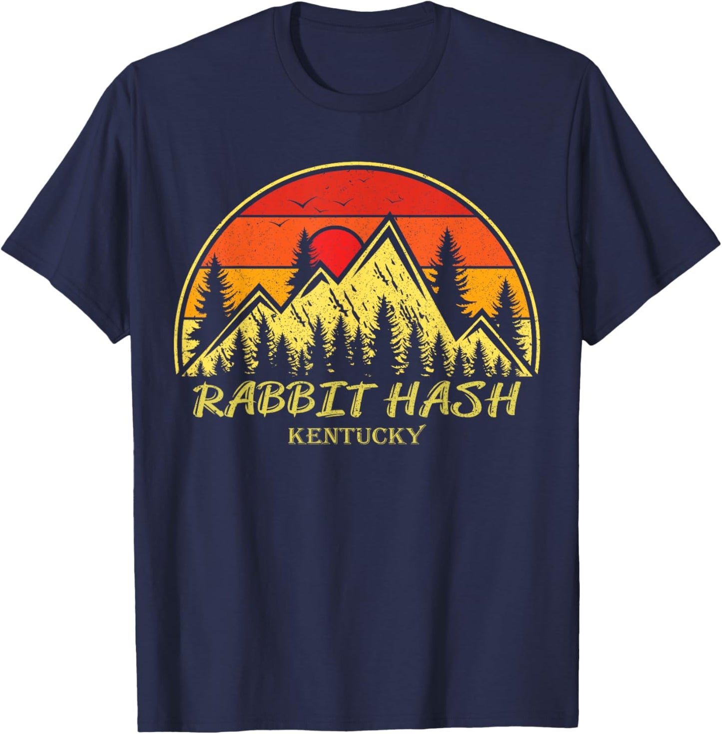 Rabbit Hash Kentucky KY Mountains Hike Hiking Souvenir T-Shirt - T-Shirt | Navy