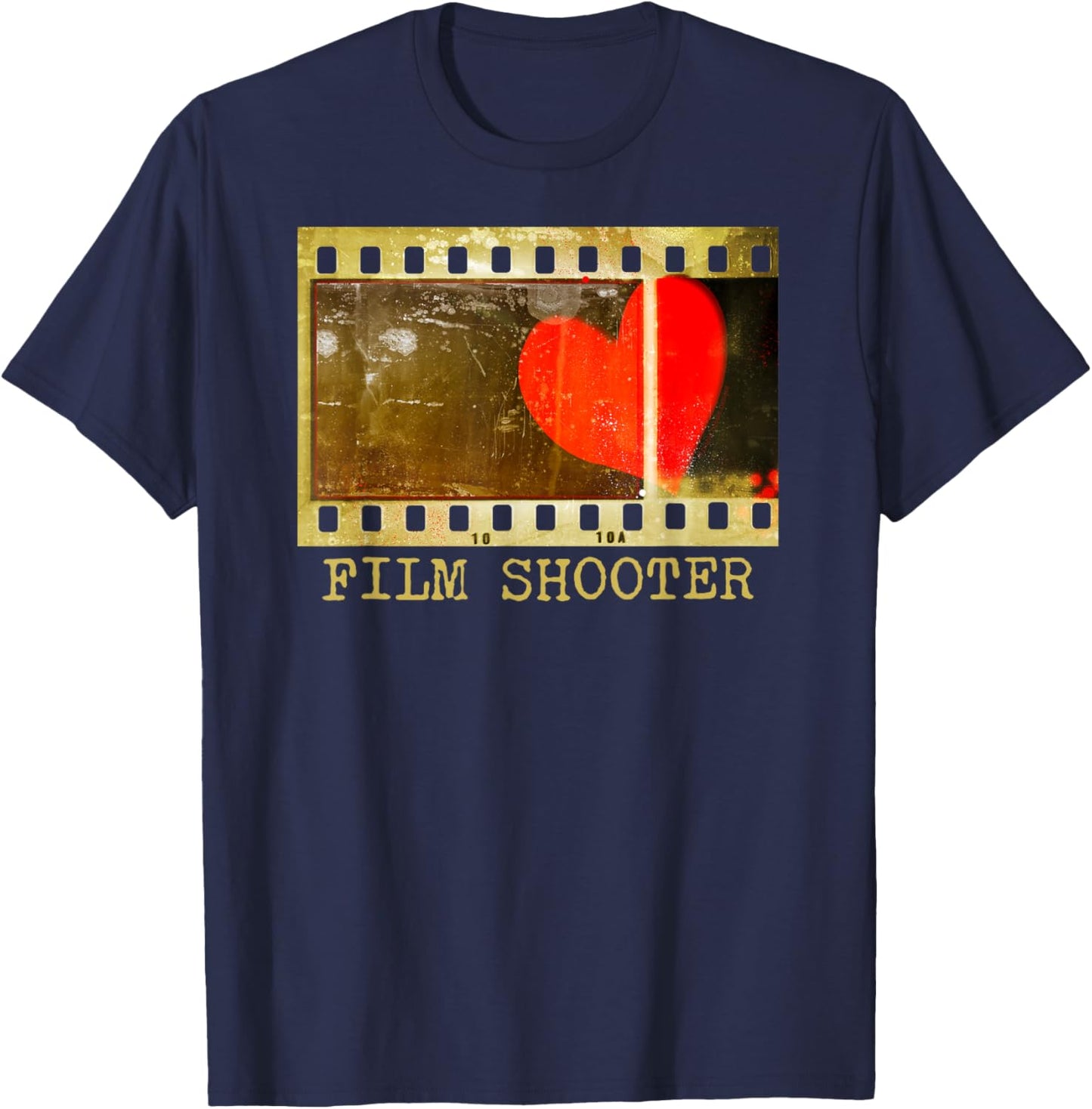 Cool Filmstrip for Lovers of Film Photography - Photographer T-Shirt - T-Shirt | Navy