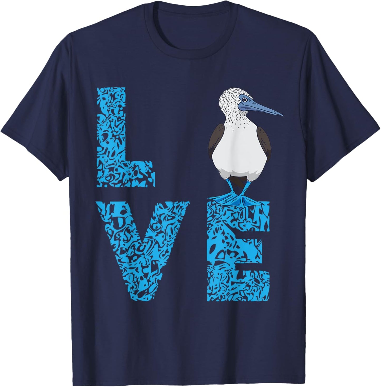 Blue Footed Booby Bird Love Blue Feet Bird Lover Sea Bird T-Shirt - T-Shirt | Navy