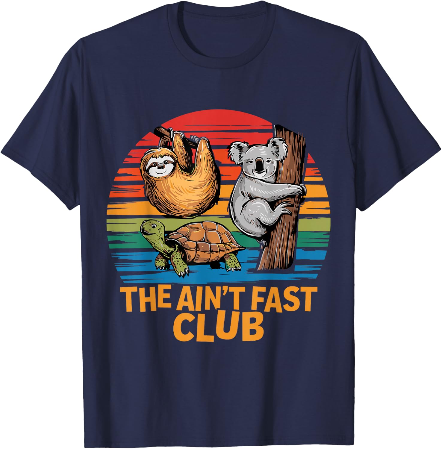 The Ain't Fast Club T-Shirt - T-Shirt | Navy