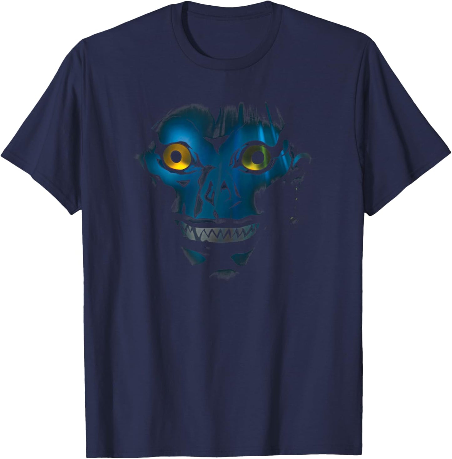 Death Note Ryuk Shinigami Face Anime T-Shirt - T-Shirt | Navy