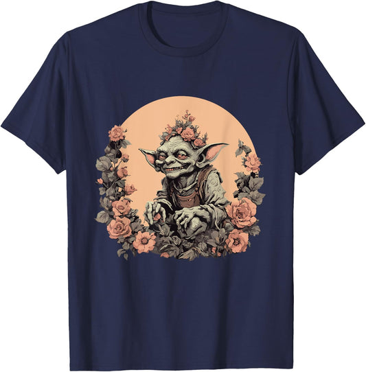 The Goblin Princess Flower T-Shirt - T-Shirt | Navy