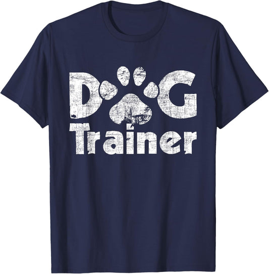 Dog Trainer - Animal Lover Pet Shop Owner Agility Handler T-Shirt - T-Shirt | Navy