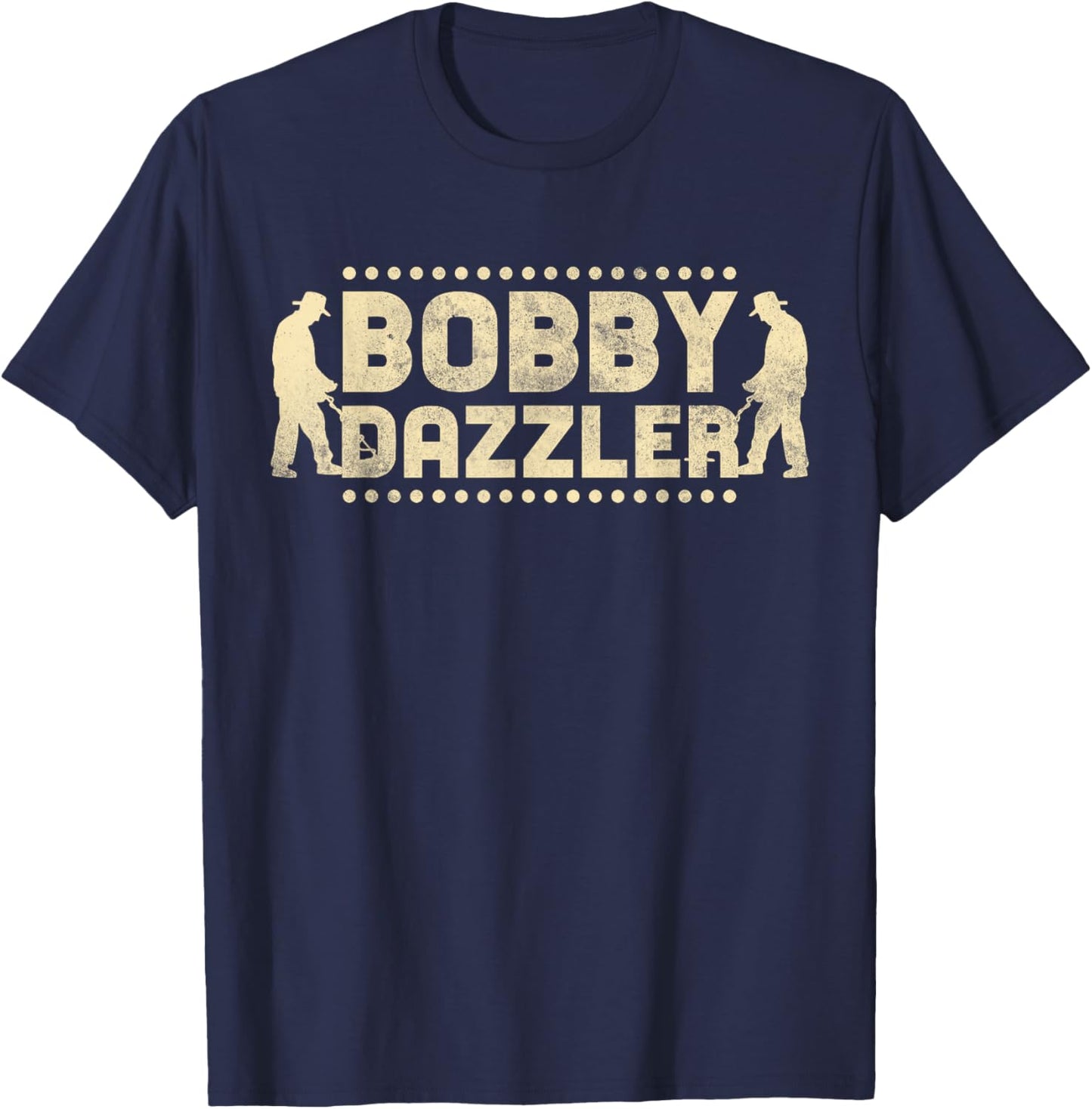 Bobby Dazzler, Metal Detecting T-Shirt - T-Shirt | Navy