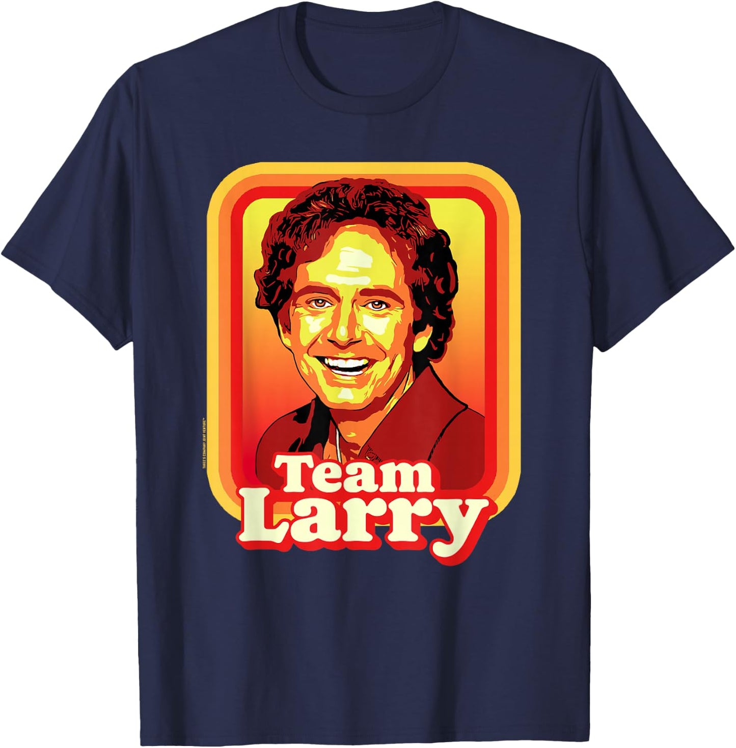 Team Larry! Retro Three's Company Vintage T-Shirt - T-Shirt | Navy