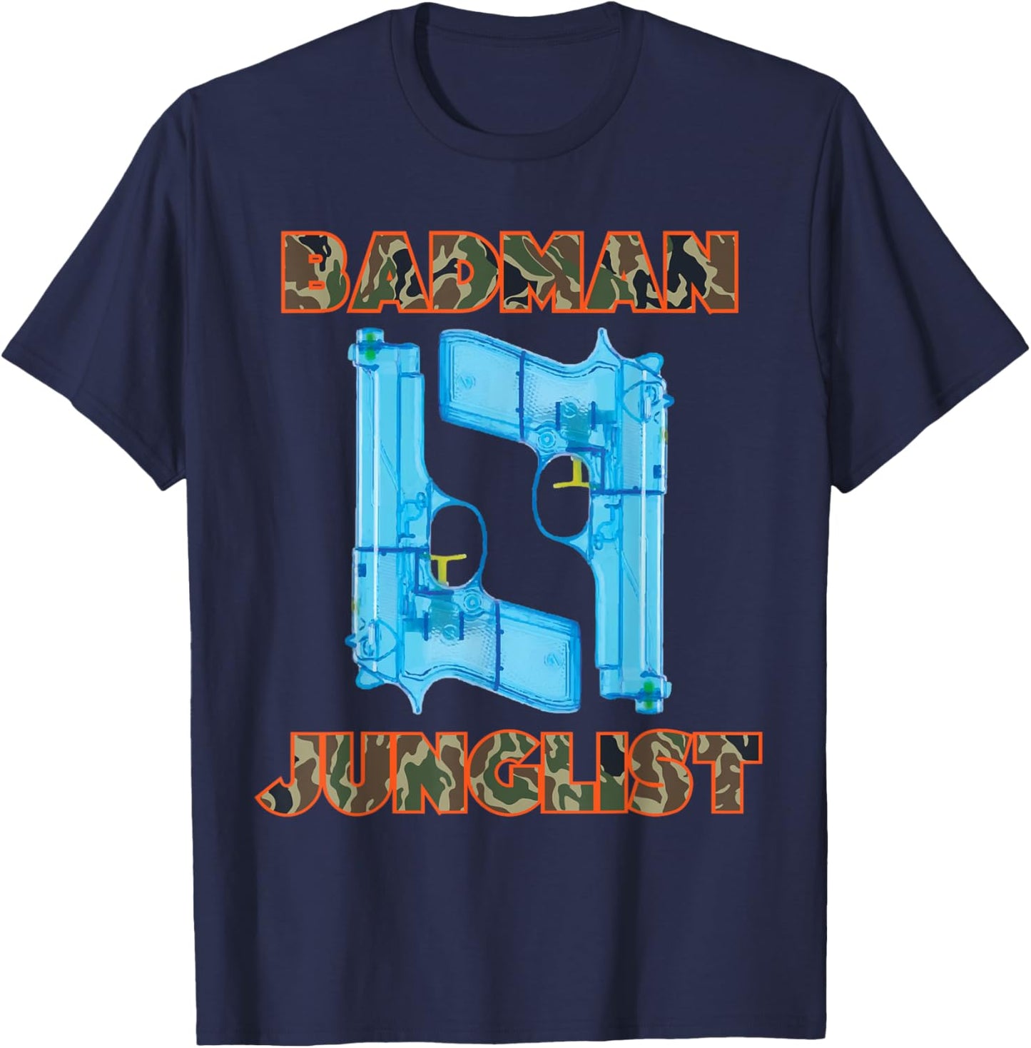 DNB Shirt Badman Junglist Drum n Bass T-Shirt - T-Shirt | Navy