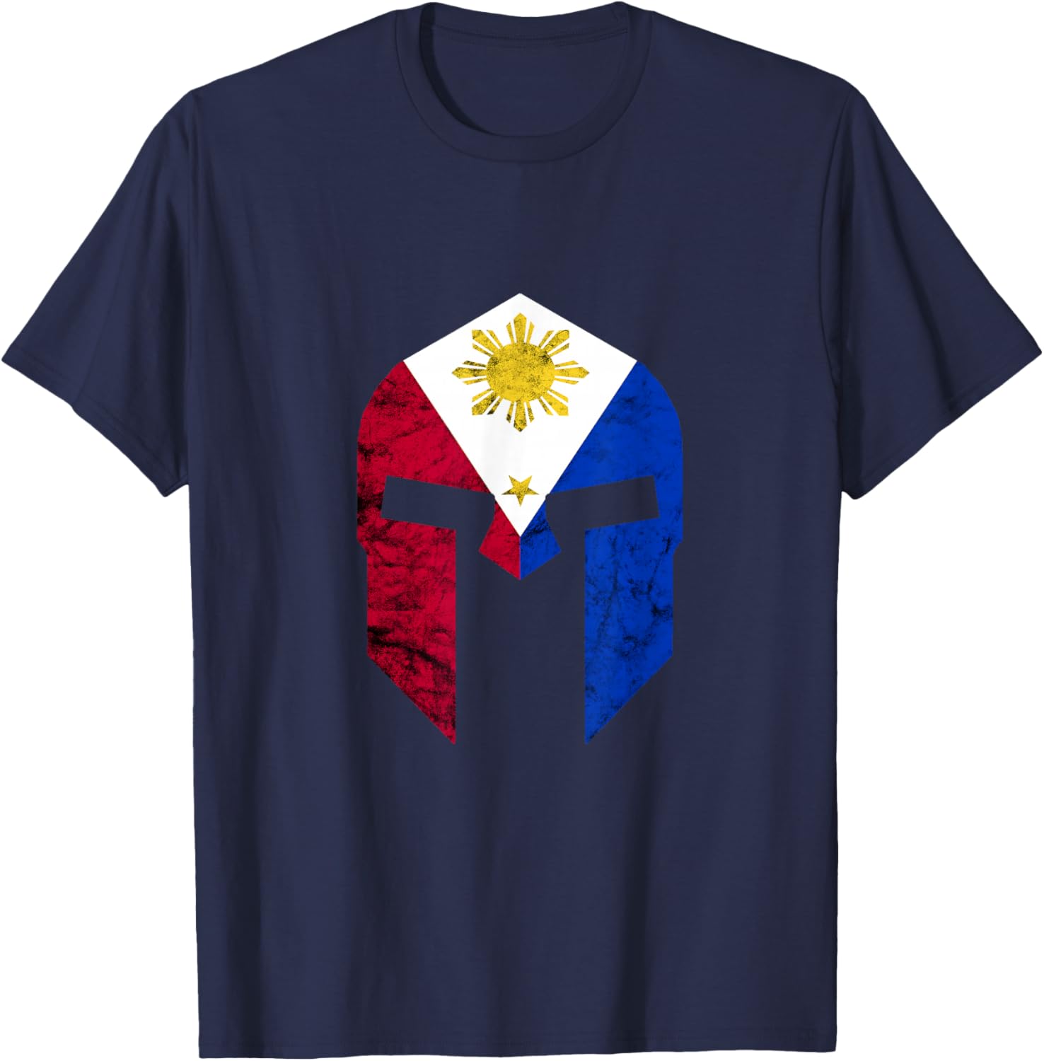 Philippines Roman Helmet Pilipinas Filipino Pride Roots T-Shirt - T-Shirt | Navy