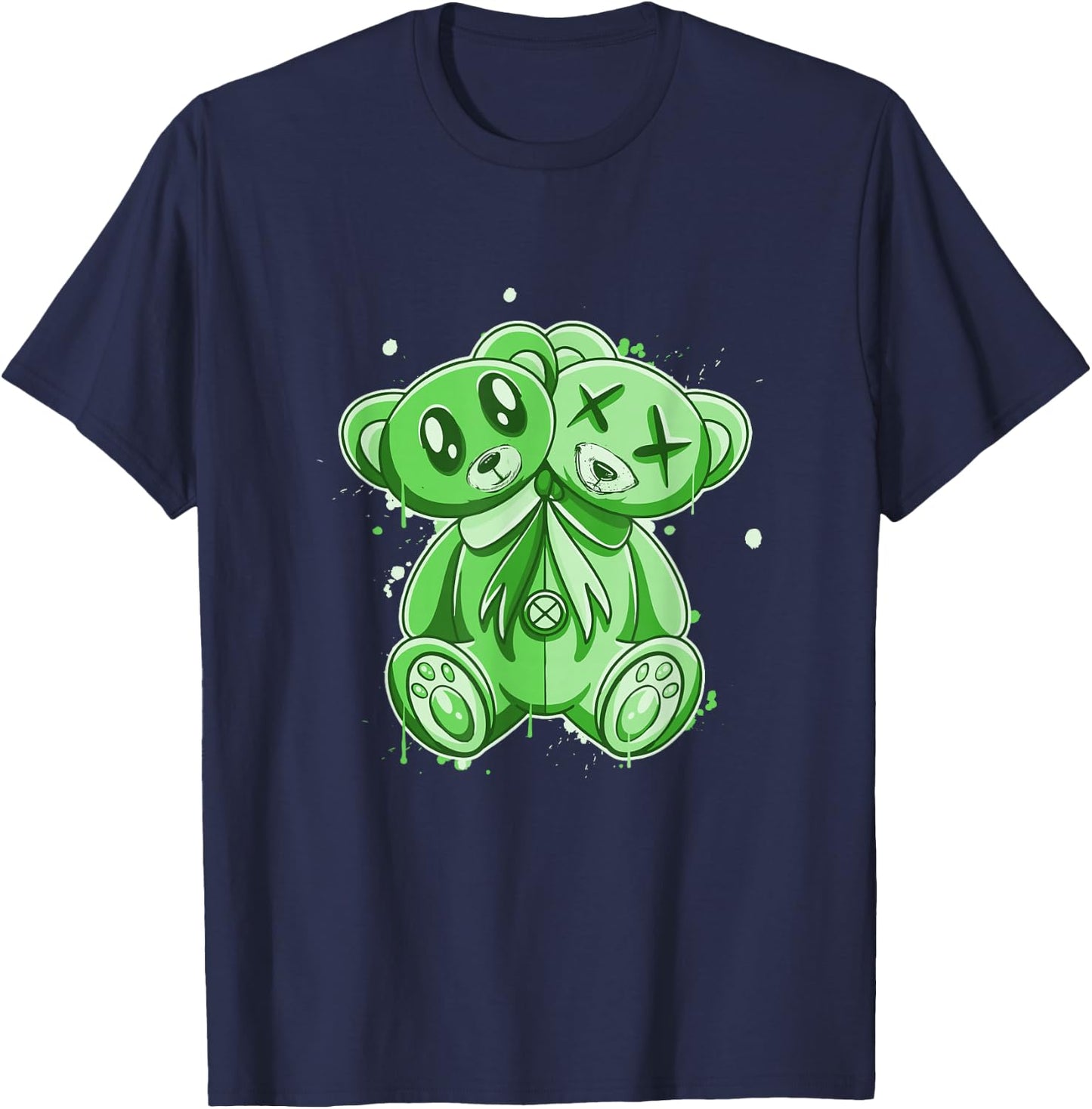 Green I'm My own Evil Twin Green Color Graphic T-Shirt - T-Shirt | Navy
