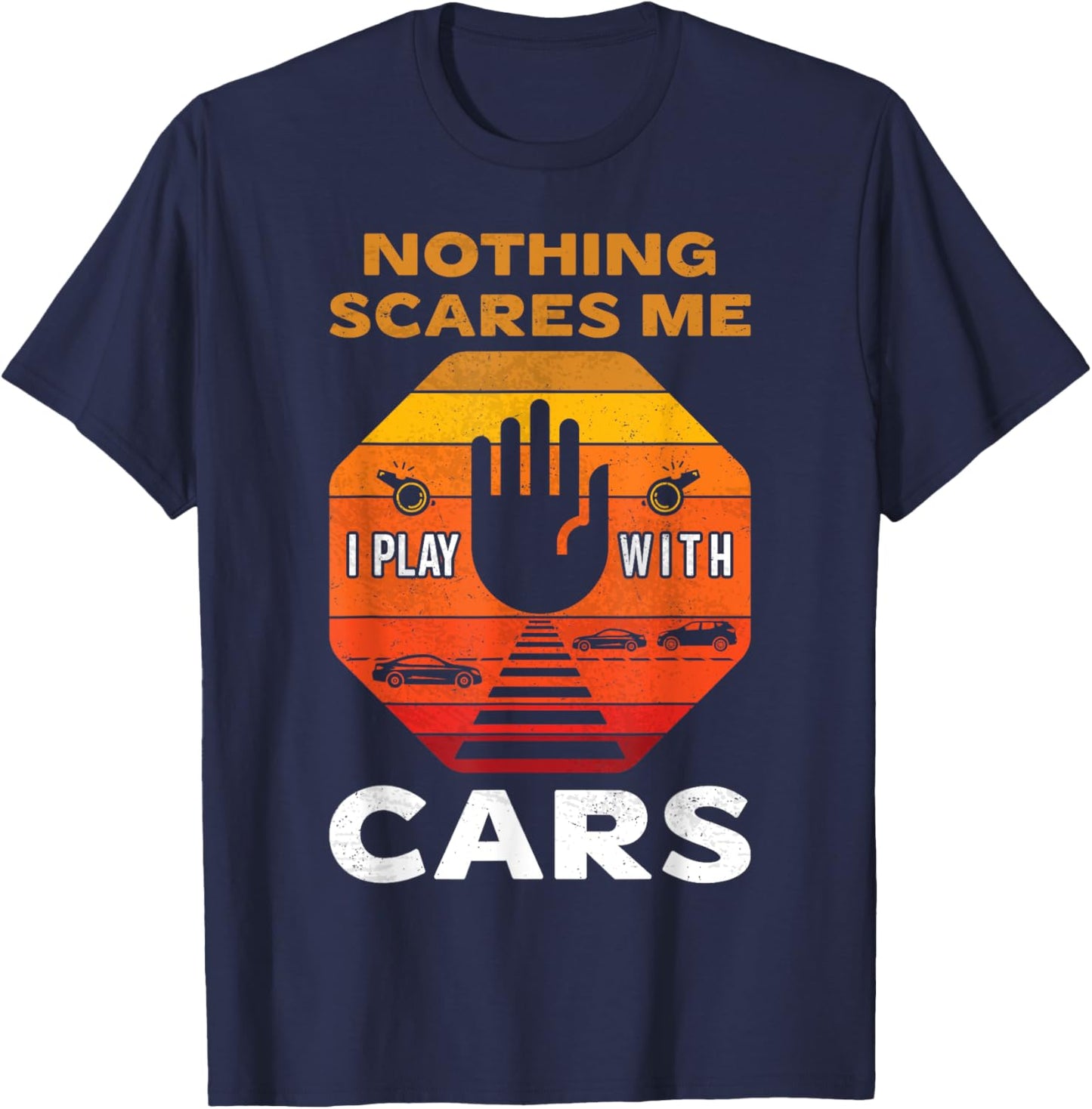 Safe Crossings & Roadways Cross Guard Dad Crossing Guards T-Shirt - T-Shirt | Navy