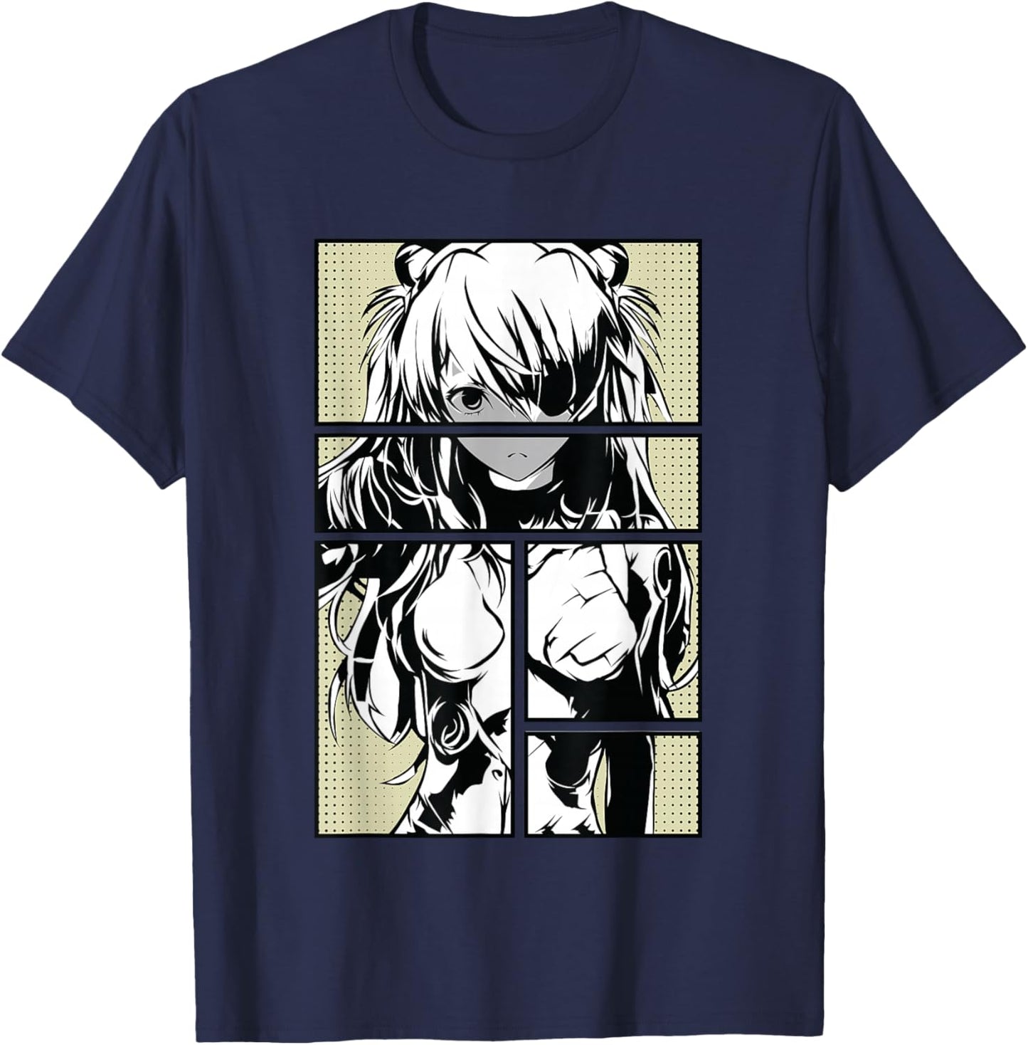 Japanese Anime Girl Waifu Japan Kawaii Otaku T-Shirt - T-Shirt | Navy